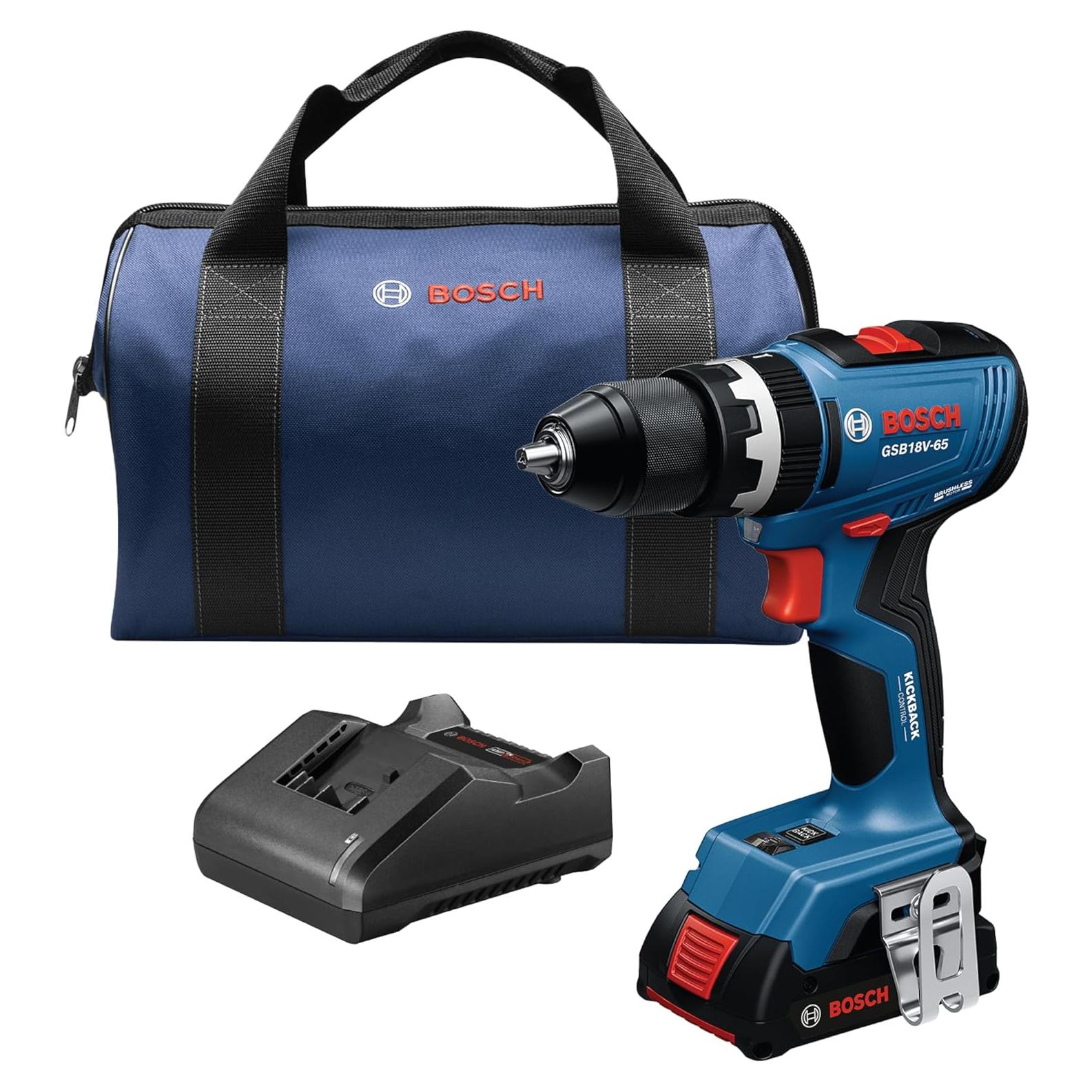 Taladro Atornillador de Percusión Bosch GSB18V-65B12 18V