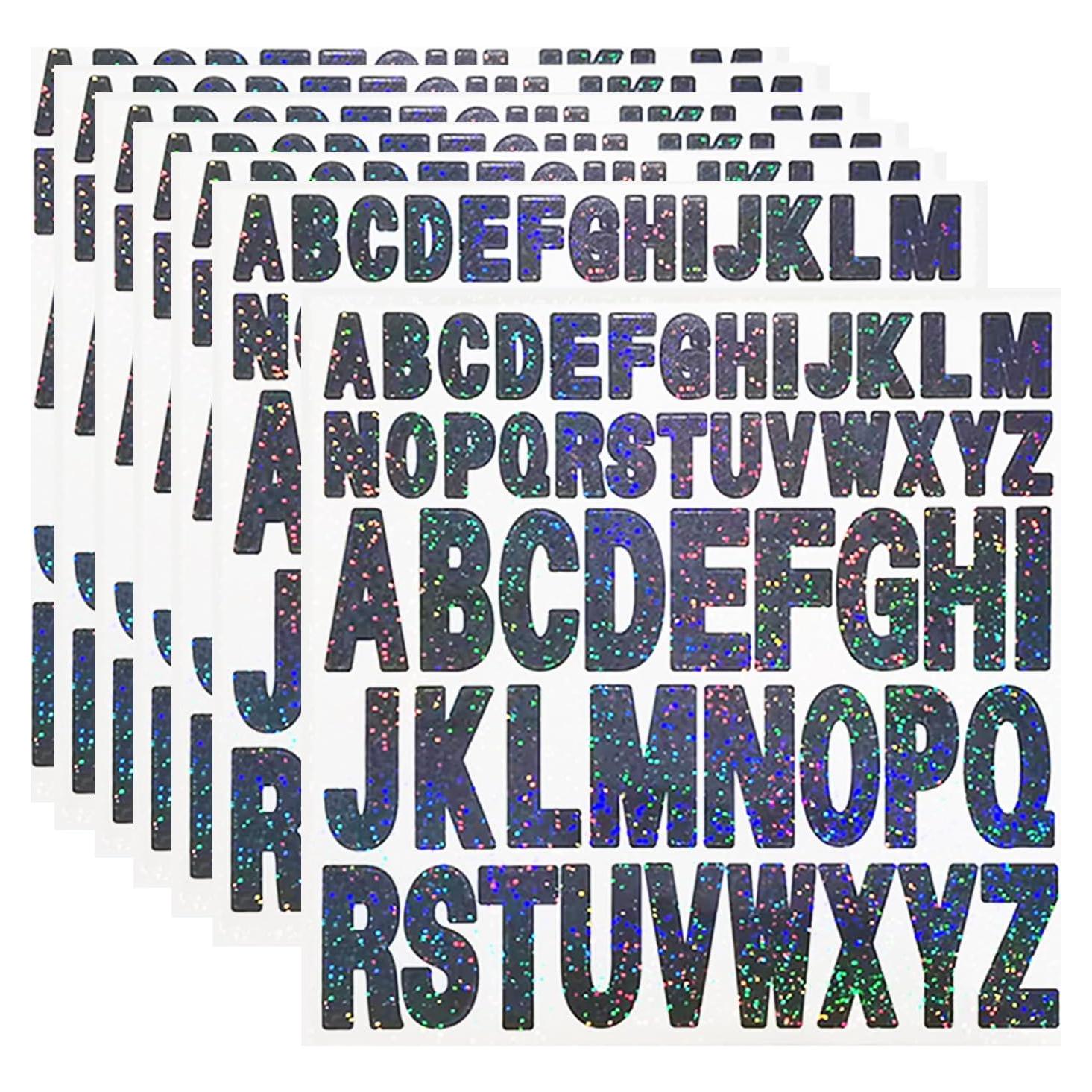 Calcomanías de Letras Negras Starboling 5cm y 2.5cm para Manualidades