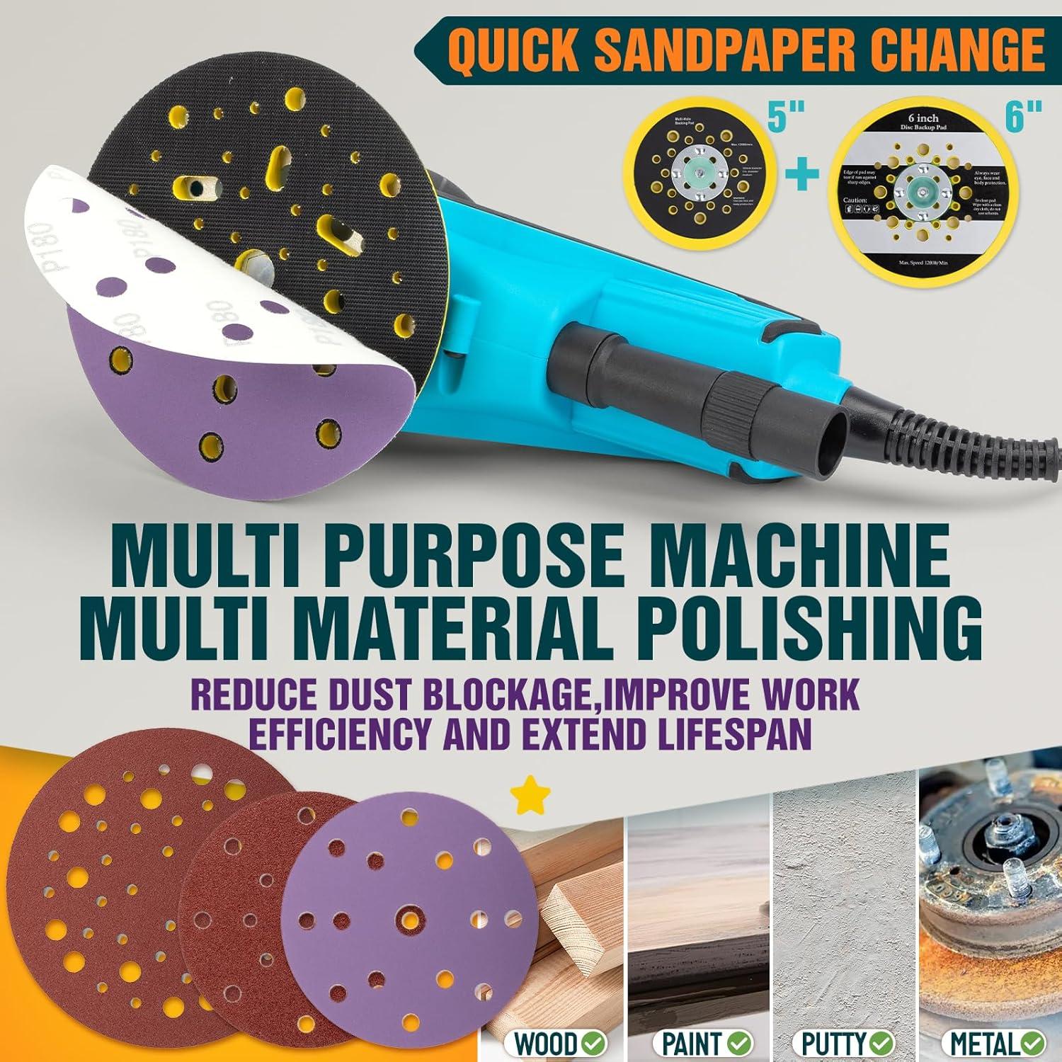 Lijadora Orbital Eléctrica Autolock 350W 10000RPM 5-6"