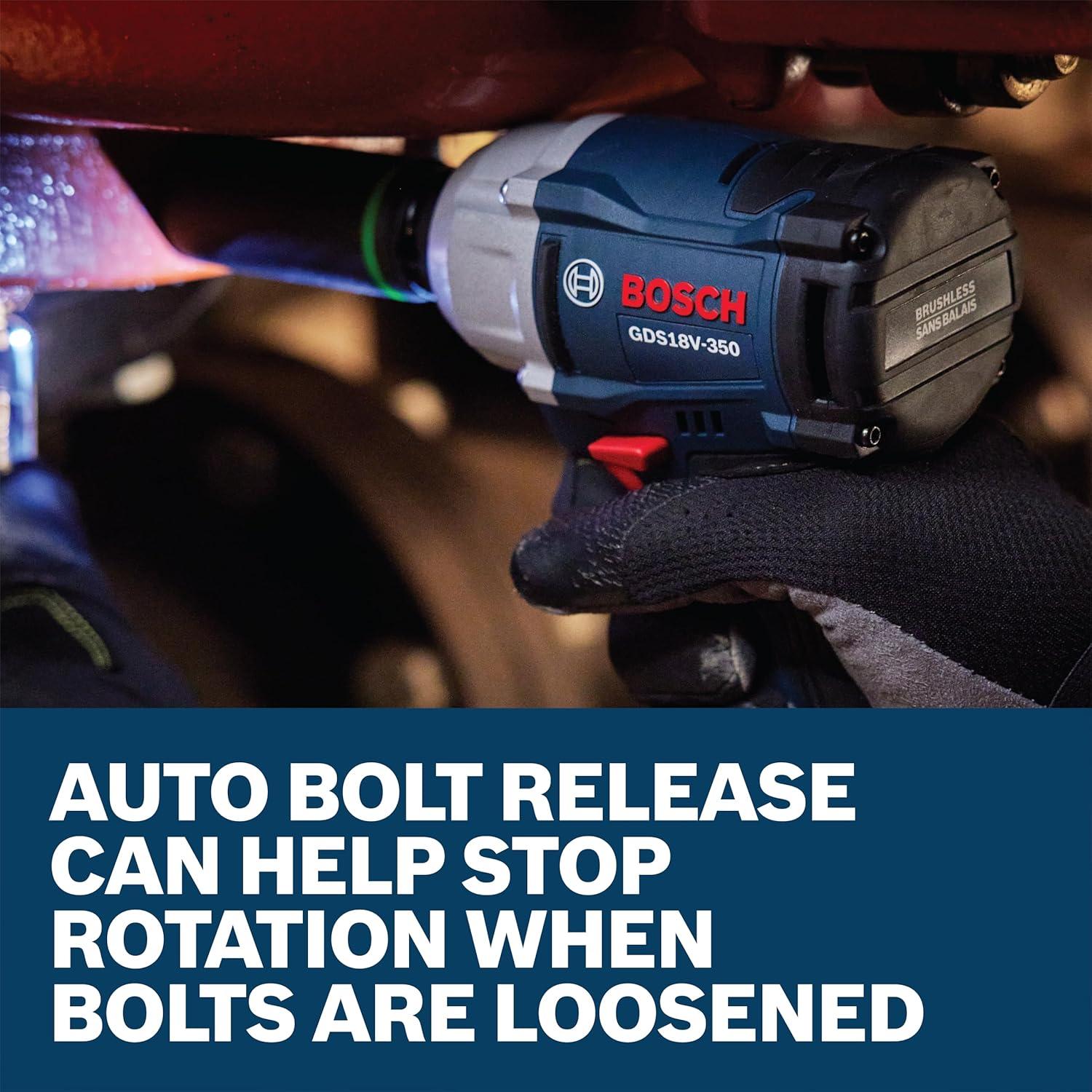 Llave de Impacto Bosch GDS18V-350 18V Sin Escobillas 1/2"