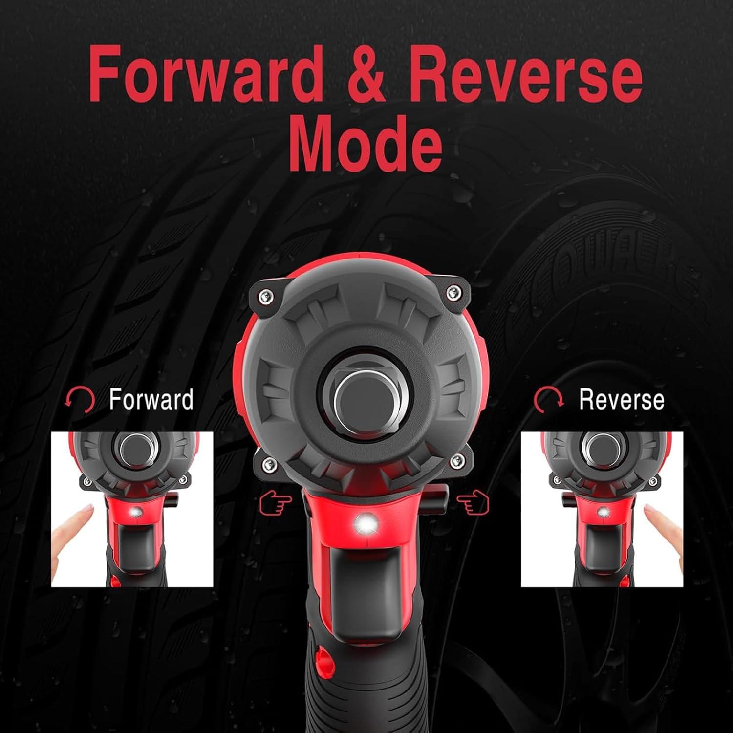 Destornillador de impacto inalámbrico PowerSmart 20V 2.0Ah 265 lb-ft