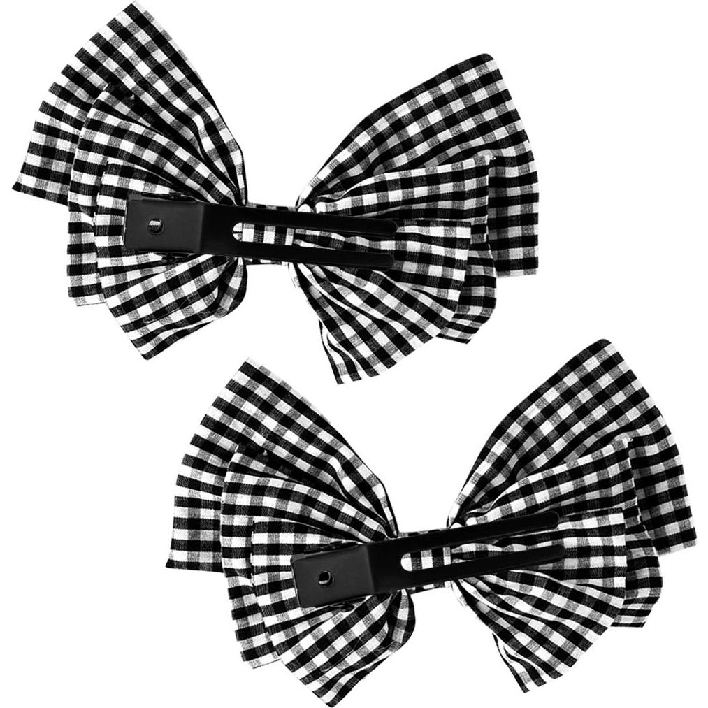 Pinzas de Doble Punta Wobe para Peluquería 50pcs Metal Negro