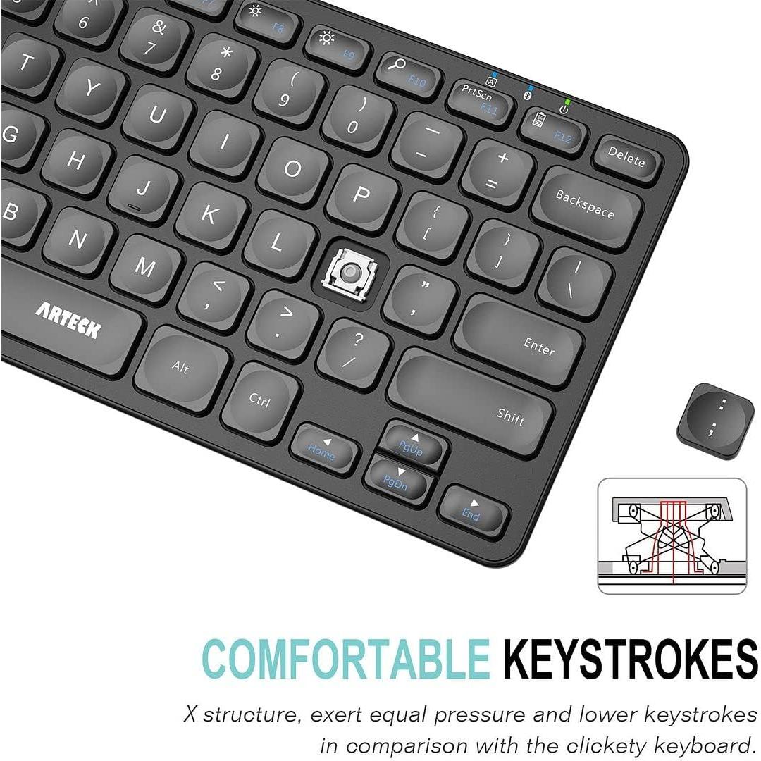 Teclado Bluetooth Multi-Dispositivo Arteck Ultra Delgado