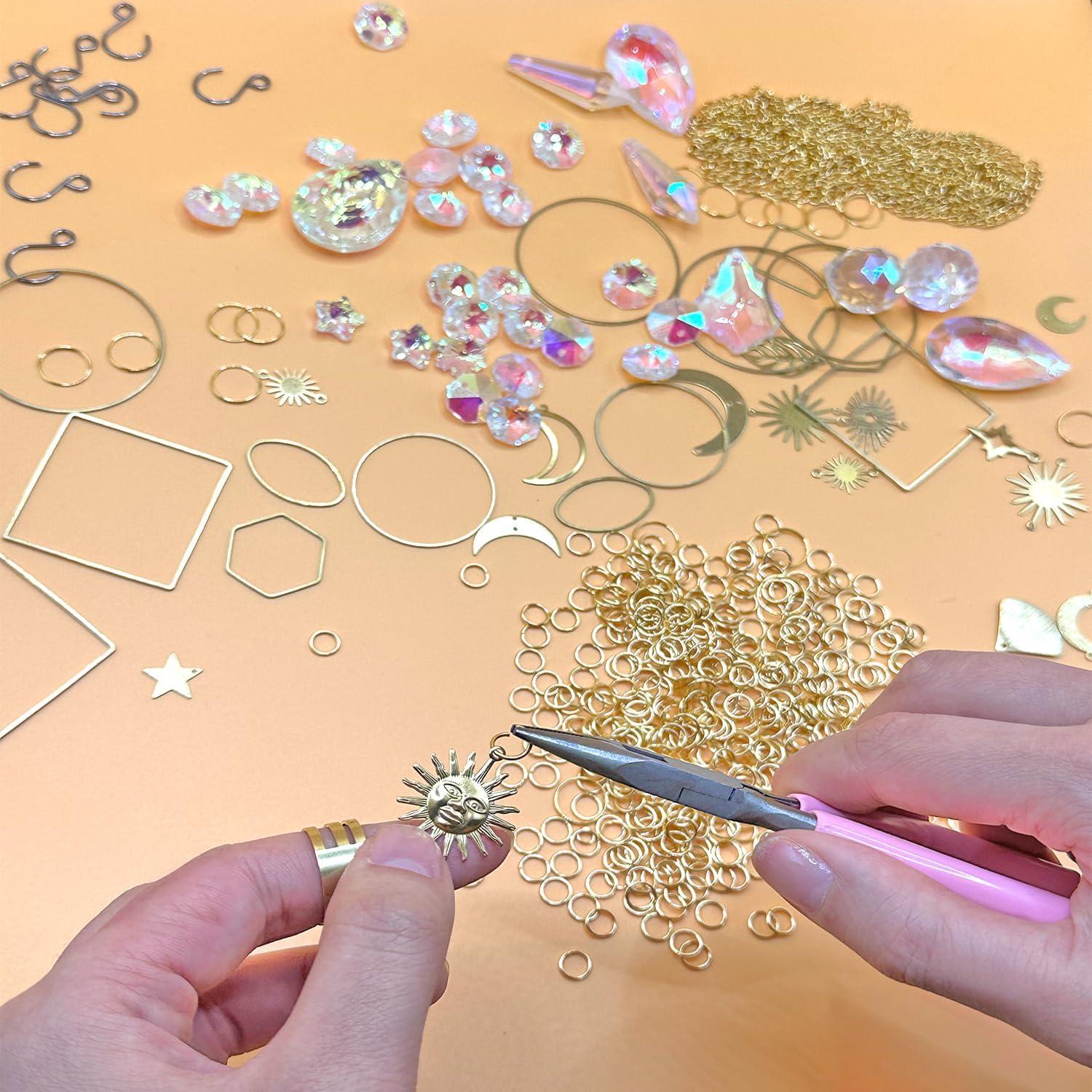 Kit de Manualidades Lyukii 500 Piezas para Atrapasoles de Cristal