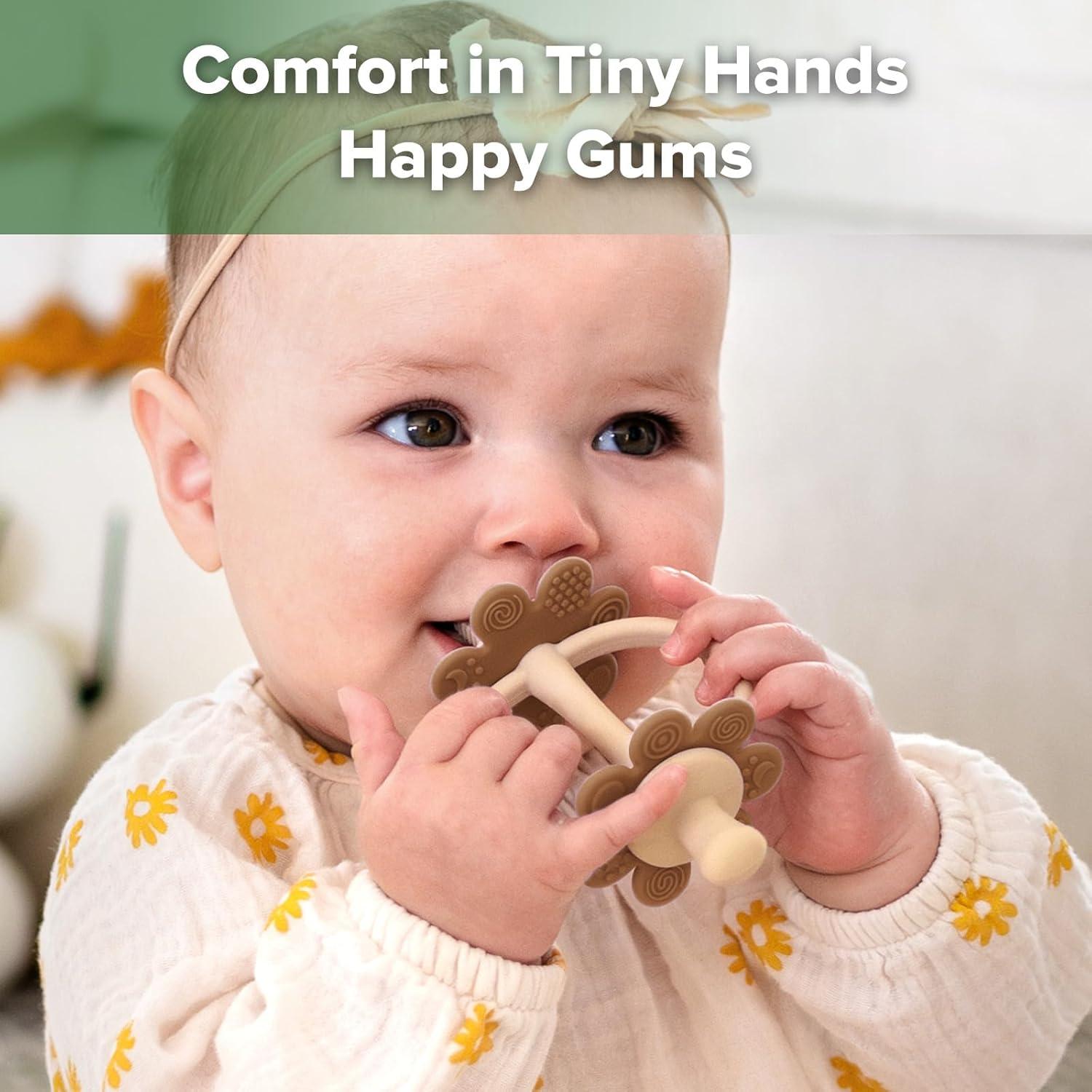 Juguete de Dentición Silicona Haakaa 3 en 1 para Bebés