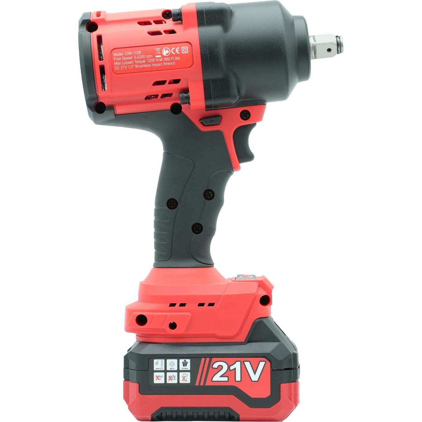 Llave de Impacto Inalámbrica BESWELL CIW-112B 1200 N.m