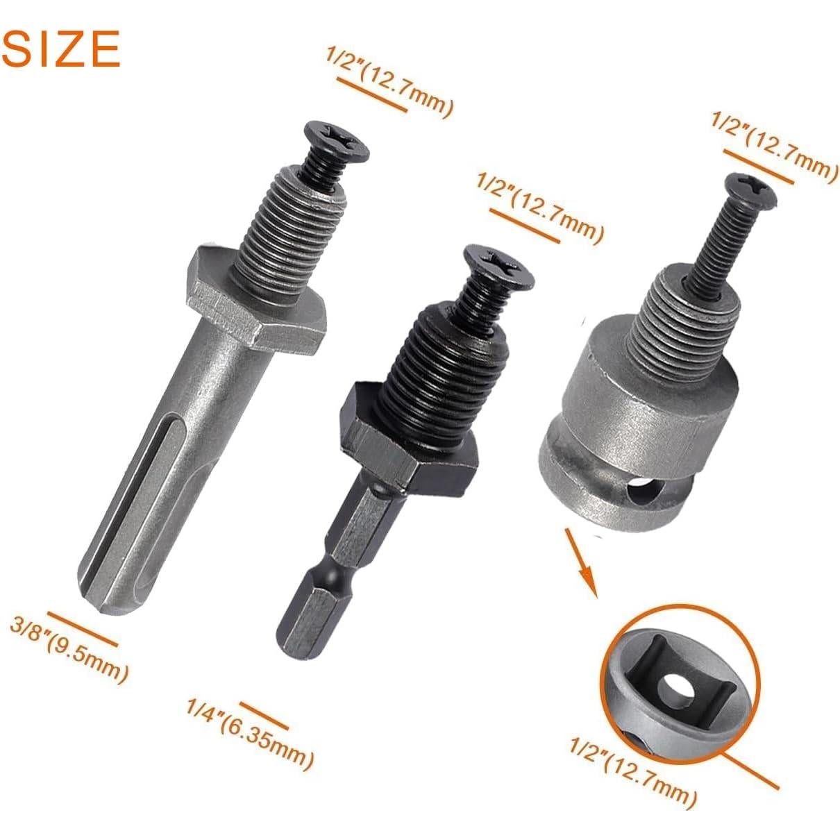 Mandril sin llave Yasoschaozai 1-13mm SDS-Plus y hexagonal
