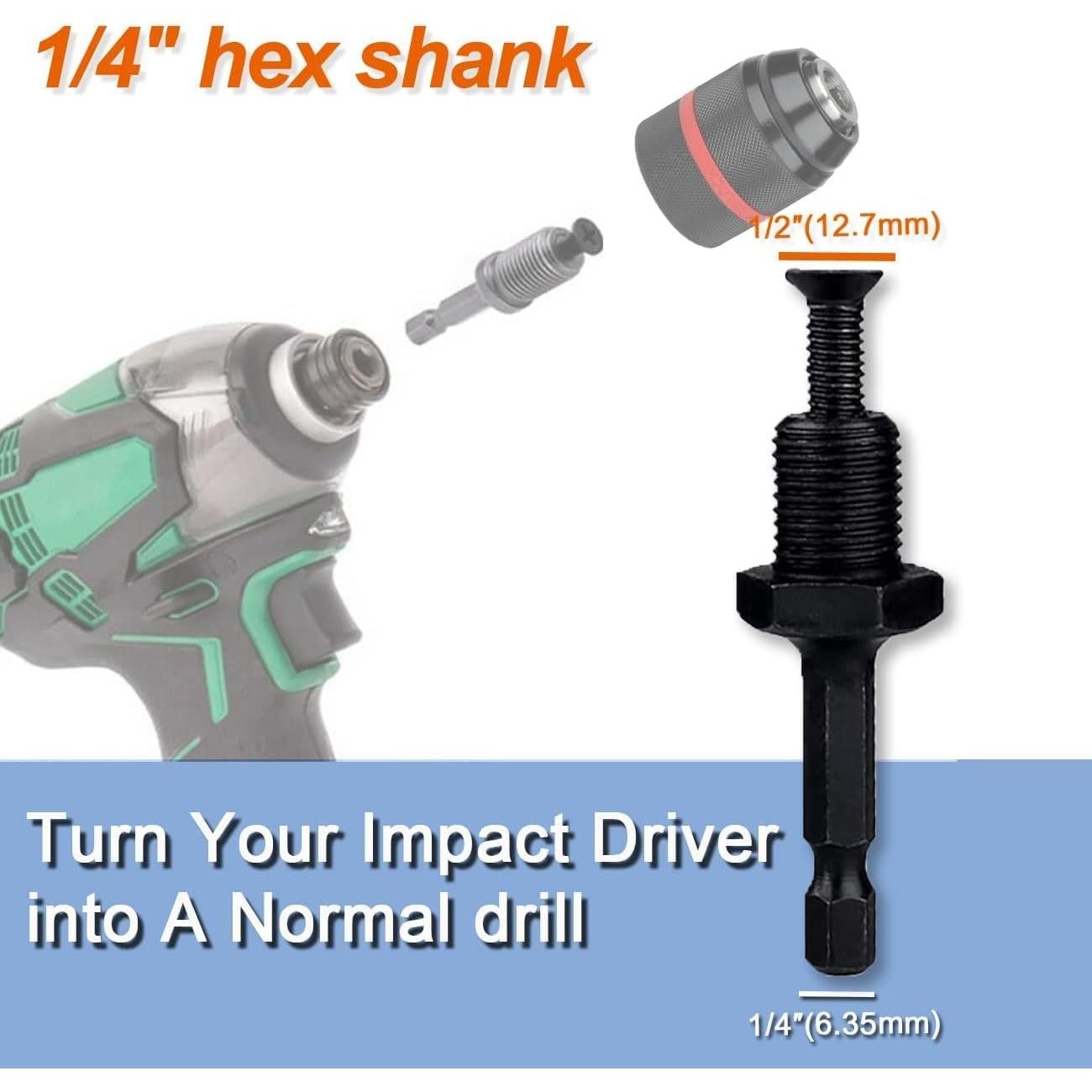 Mandril sin llave Yasoschaozai 1-13mm SDS-Plus y hexagonal