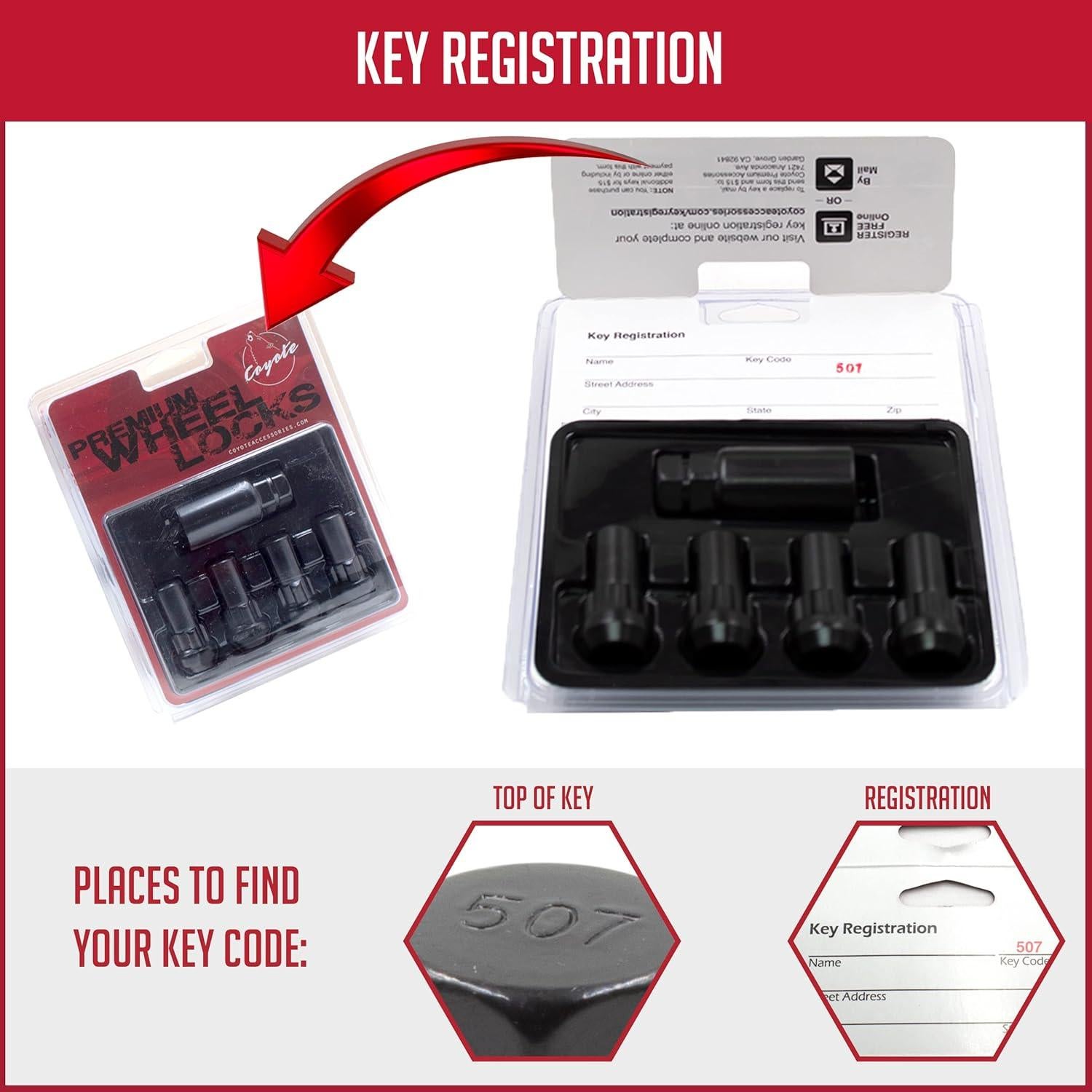 Cerraduras de Rueda Partes de Accesorios M14x1.5 4 Piezas