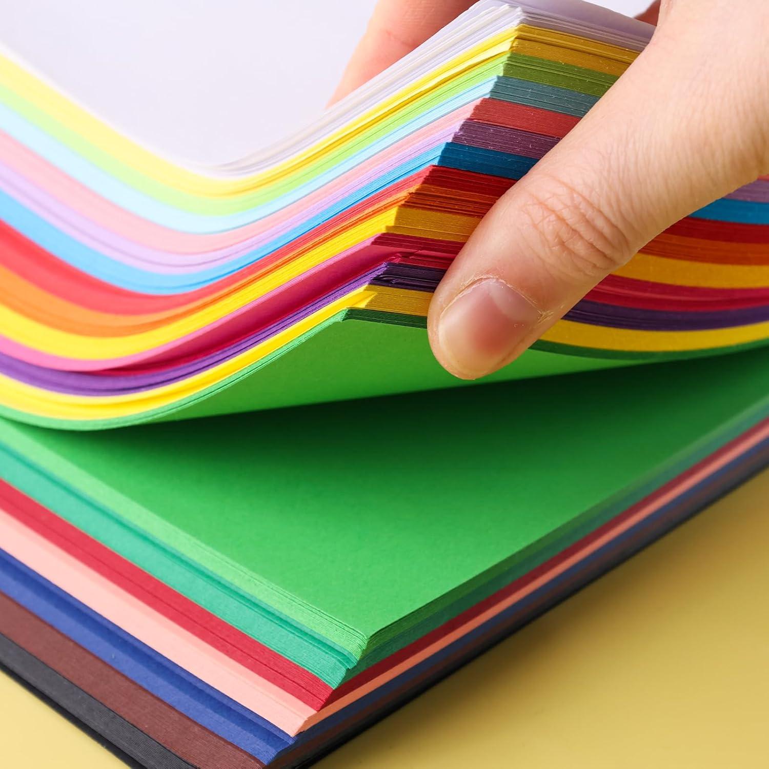 Papel de Origami Koogel 500 Hojas 15x15 cm Doble Cara 20 Colores