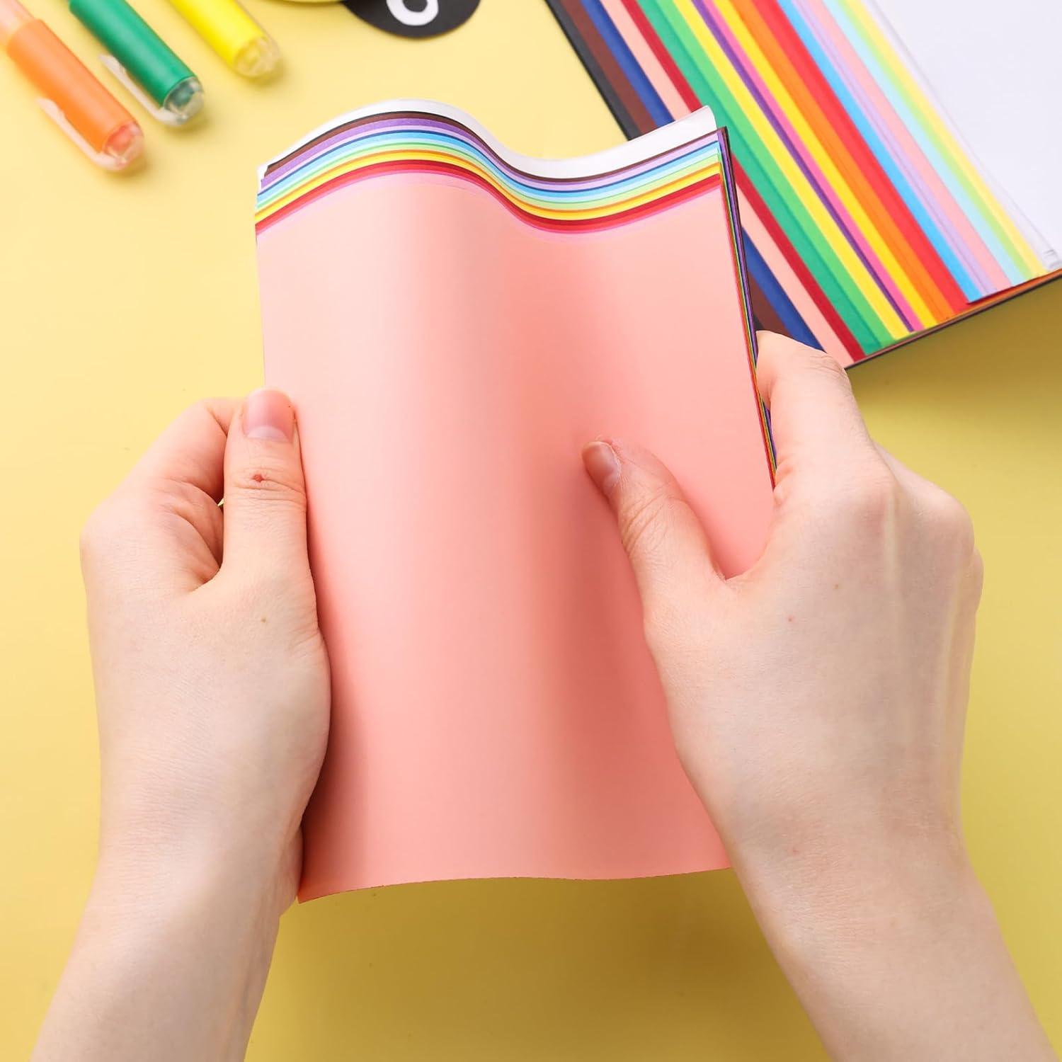 Papel de Origami Koogel 500 Hojas 15x15 cm Doble Cara 20 Colores