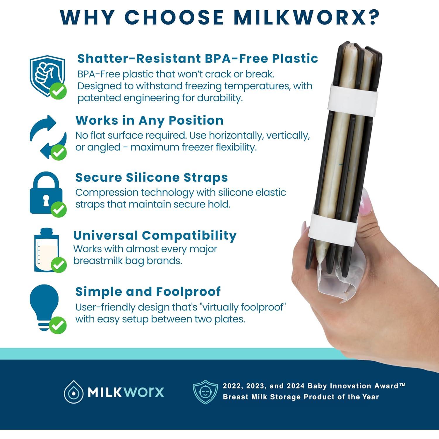 Congelador Plano MilkWorx para Almacenamiento de Leche Materna
