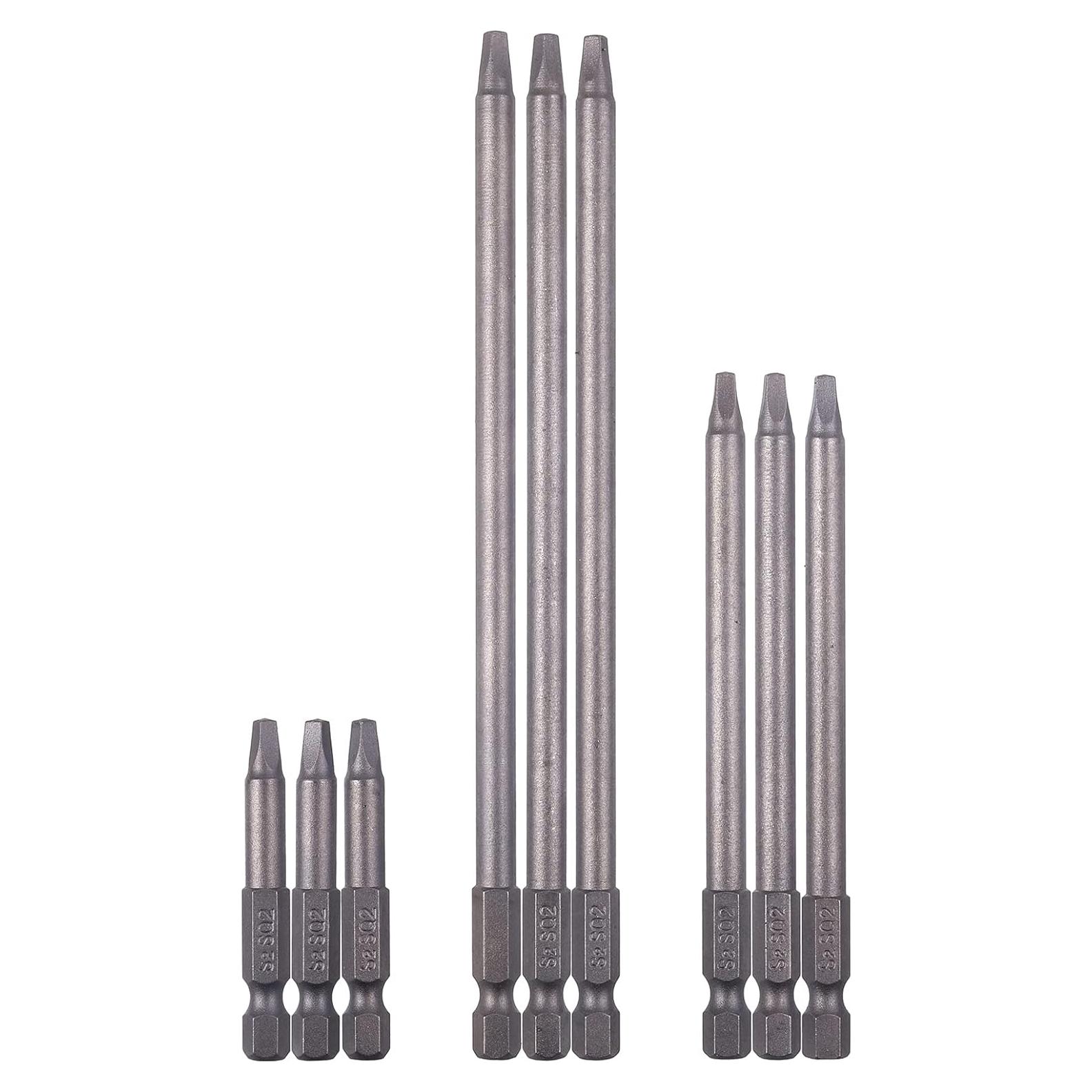 Juego de Puntas de Destornillador Magnéticas Rocaris SQ2 9 Pzs