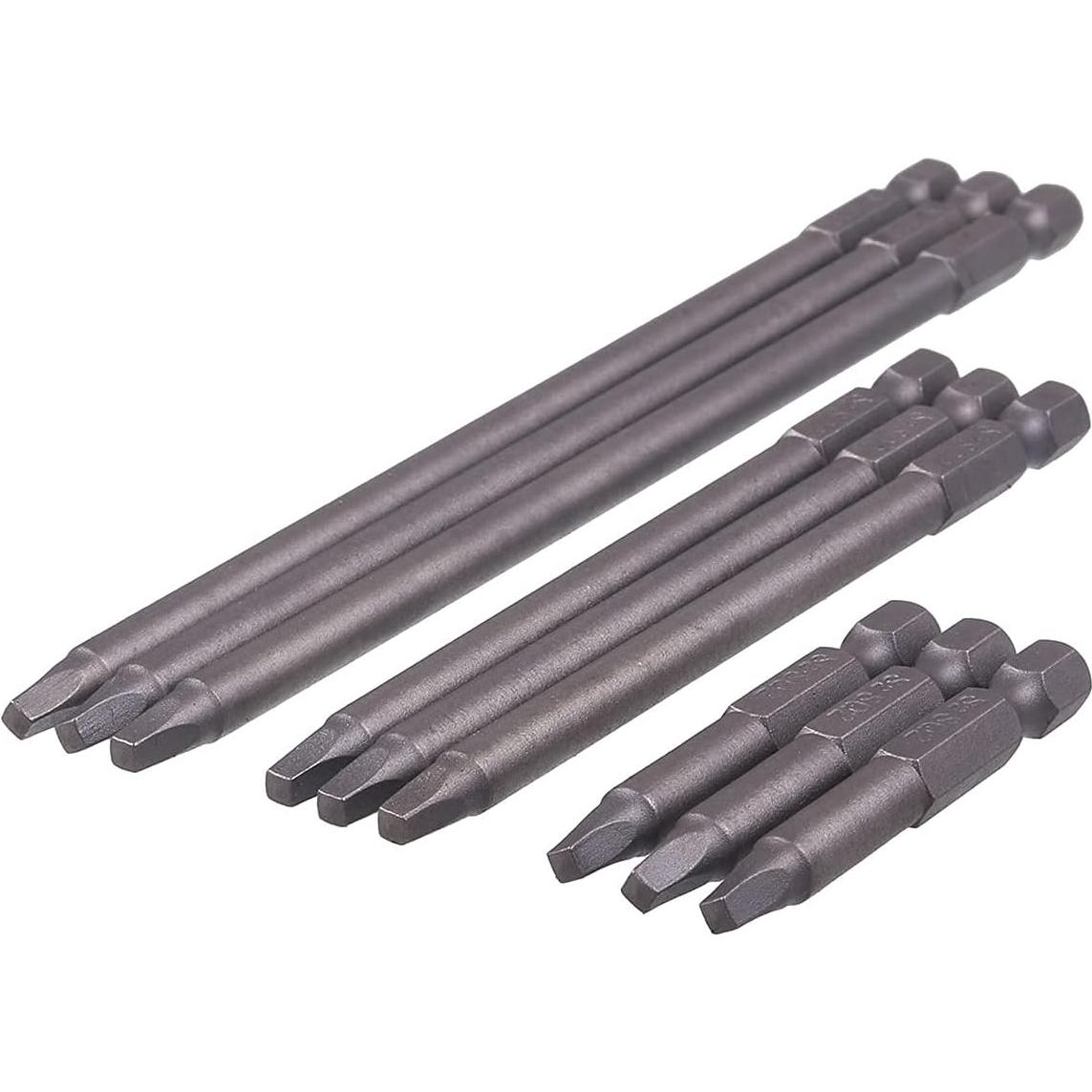 Juego de Puntas de Destornillador Magnéticas Rocaris SQ2 9 Pzs