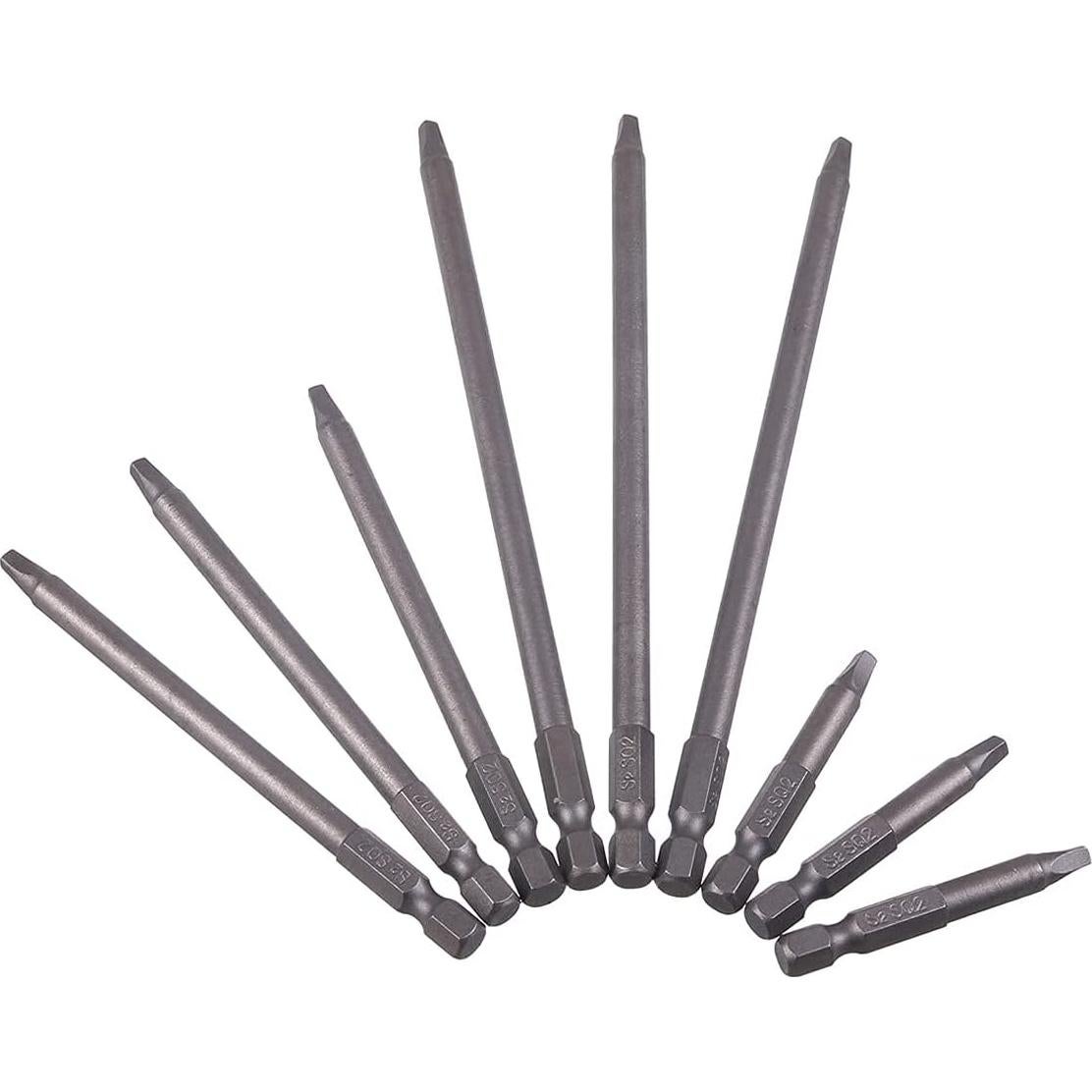 Juego de Puntas de Destornillador Magnéticas Rocaris SQ2 9 Pzs