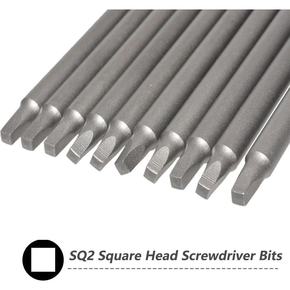 Juego de Brocas Cuadradas SQ2 10 Piezas Saipe 100mm