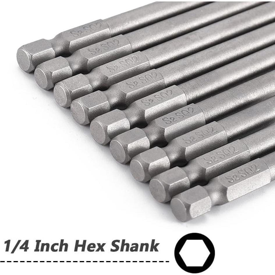 Juego de Brocas Cuadradas SQ2 10 Piezas Saipe 100mm