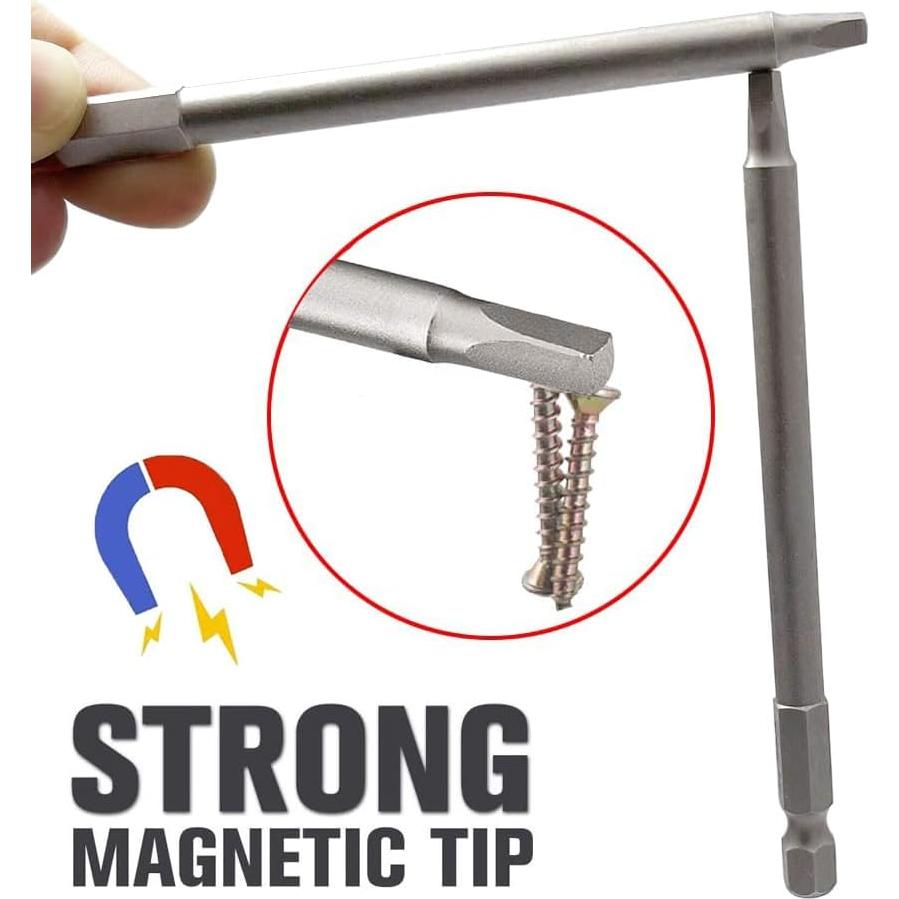 Juego de Brocas Cuadradas SQ2 10 Piezas Saipe 100mm