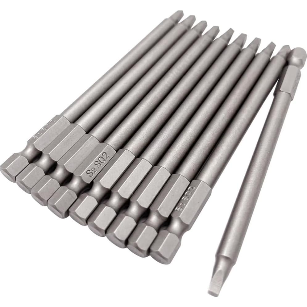 Juego de Brocas Cuadradas SQ2 10 Piezas Saipe 100mm