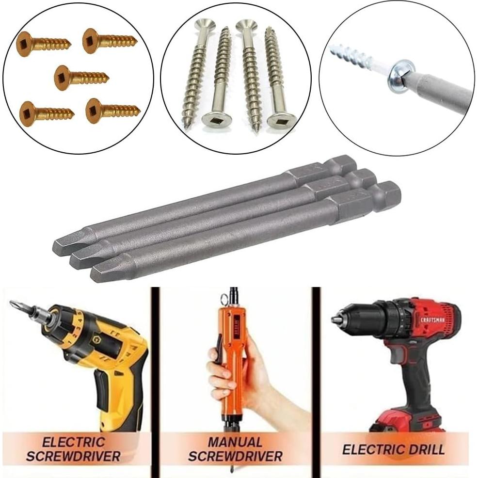 Juego de Brocas Cuadradas SQ2 10 Piezas Saipe 100mm