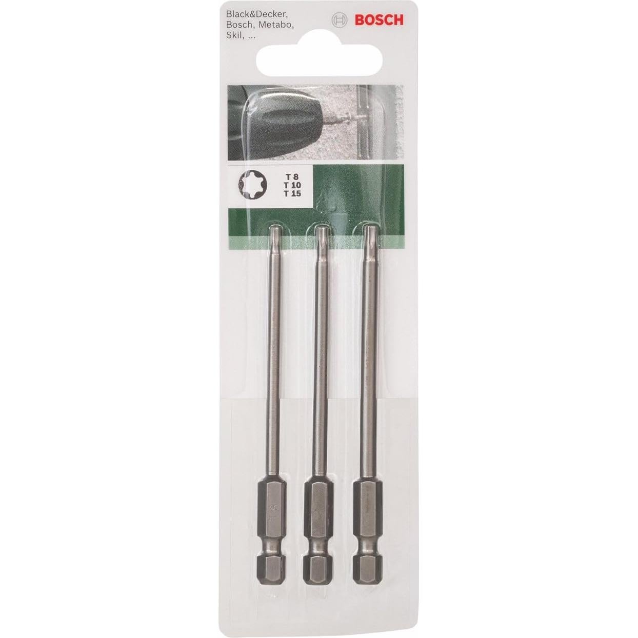 Juego de Puntas de Destornillador Torx Bosch 89mm - 3 Piezas