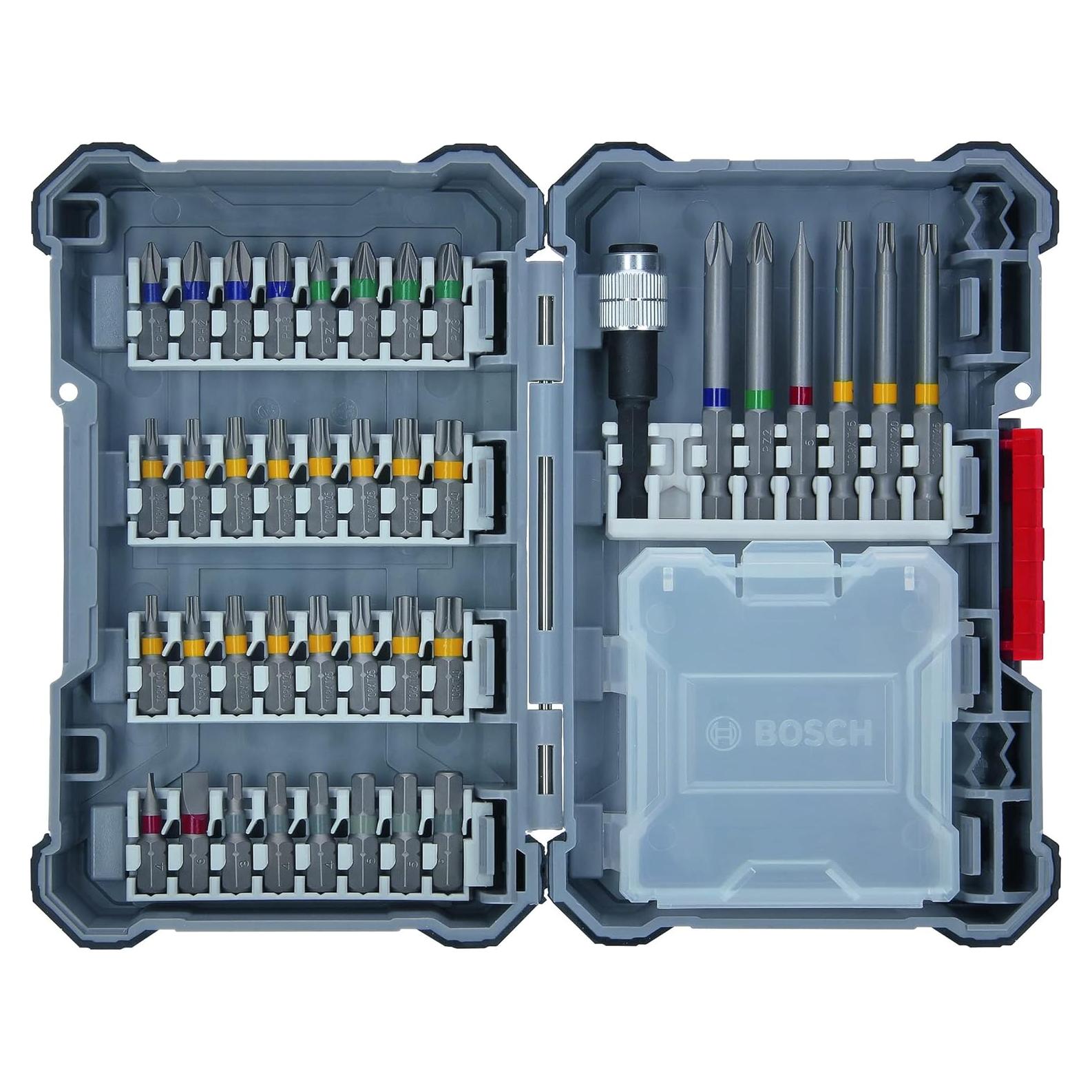 Conjunto de Taladros Bosch Profesional 40 Piezas con Soporte