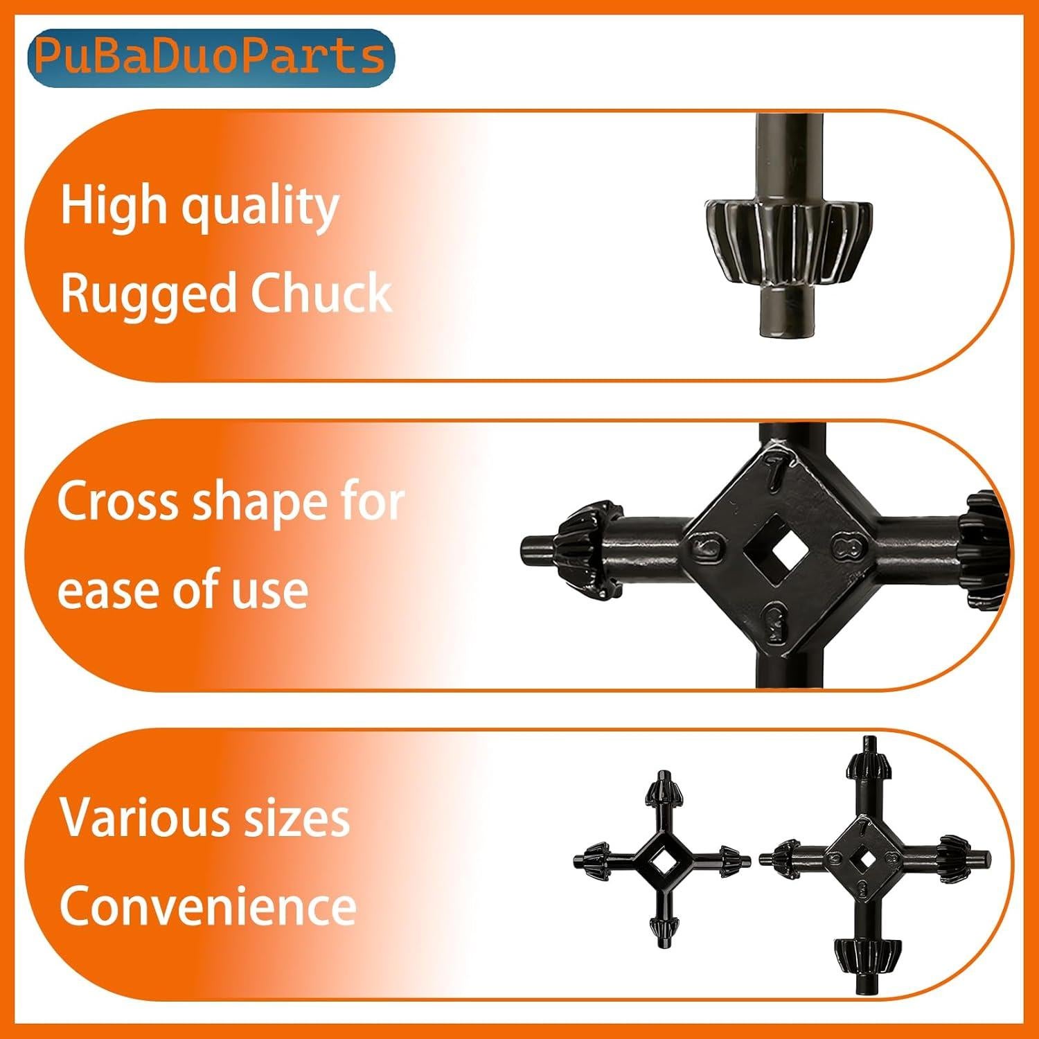 Juego de Llaves de Mandril 4-en-1 JuYangDa, 8 Tamaños