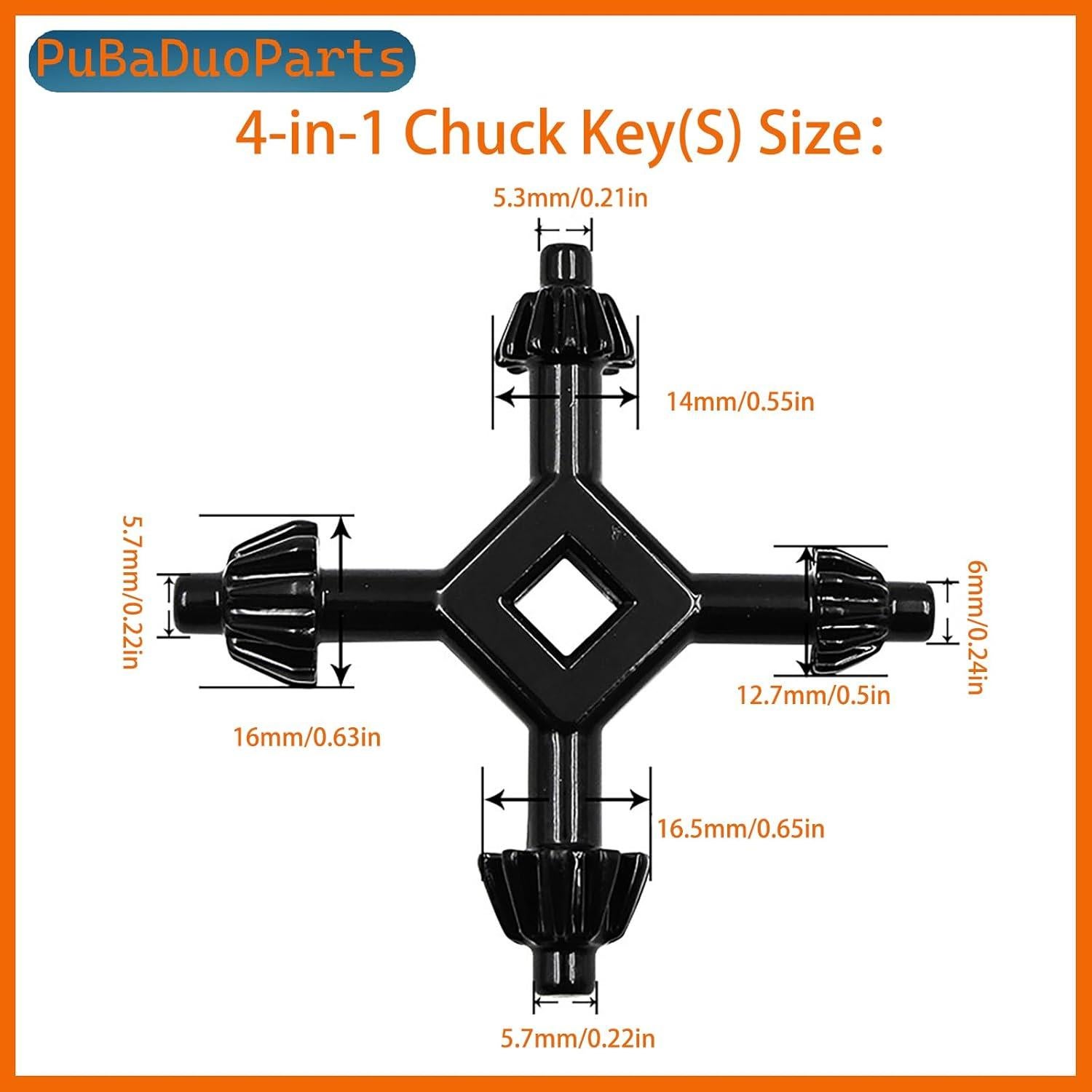 Juego de Llaves de Mandril 4-en-1 JuYangDa, 8 Tamaños