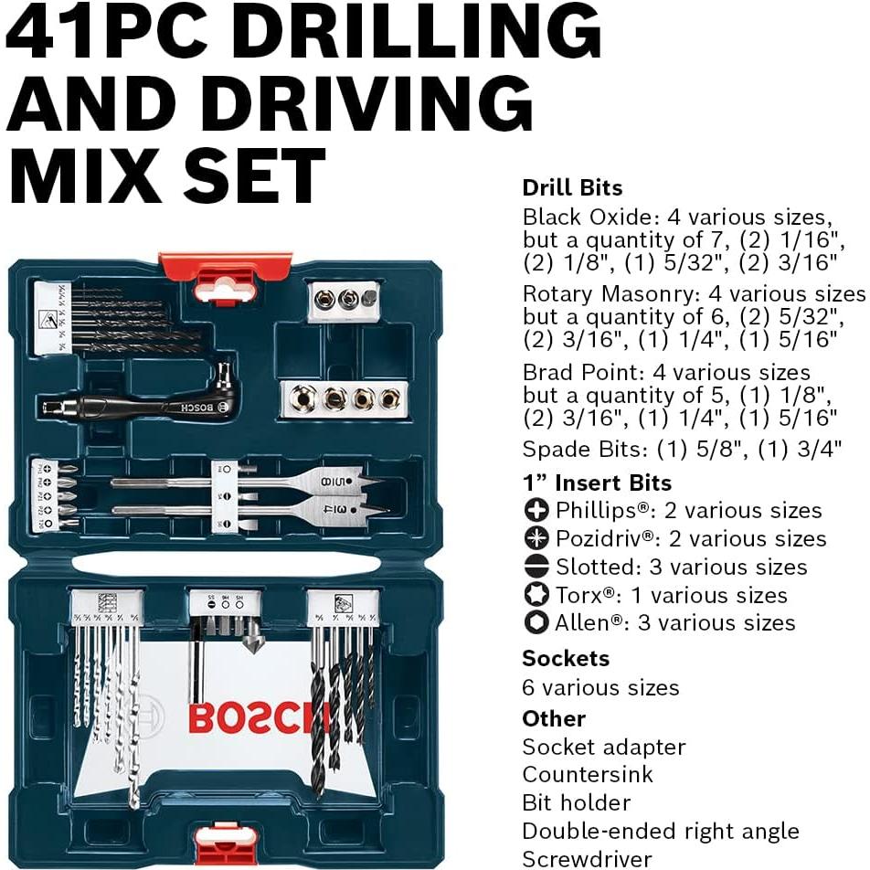 Taladro Atornillador Bosch PS21-2A 12V Litio Ion 2 Velocidades 41 Piezas