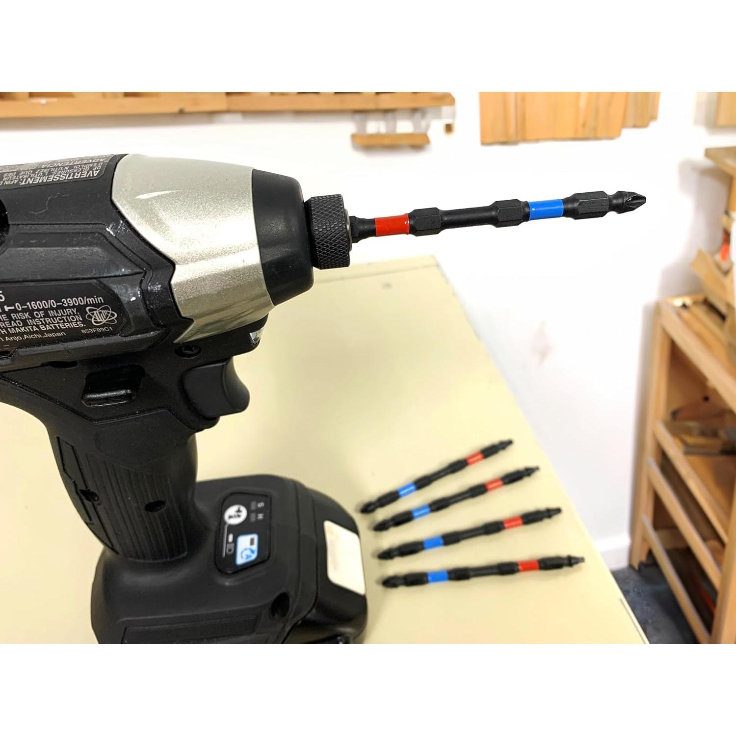 Bit Doble Extremo PHLiPBiT SQ2+PH2 4" 5pk Acero S2