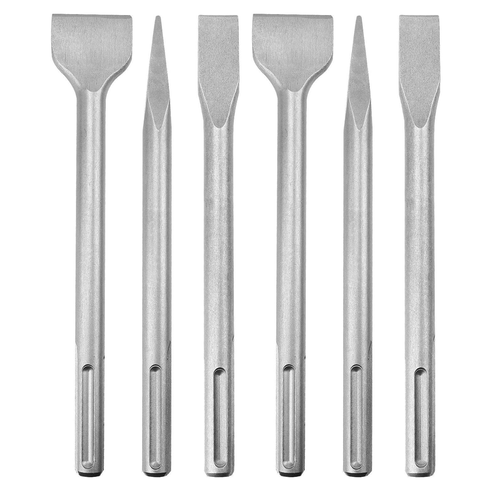 Juego de Brocas y Cinceles SDS Max CertBuy 6 Piezas 280mm