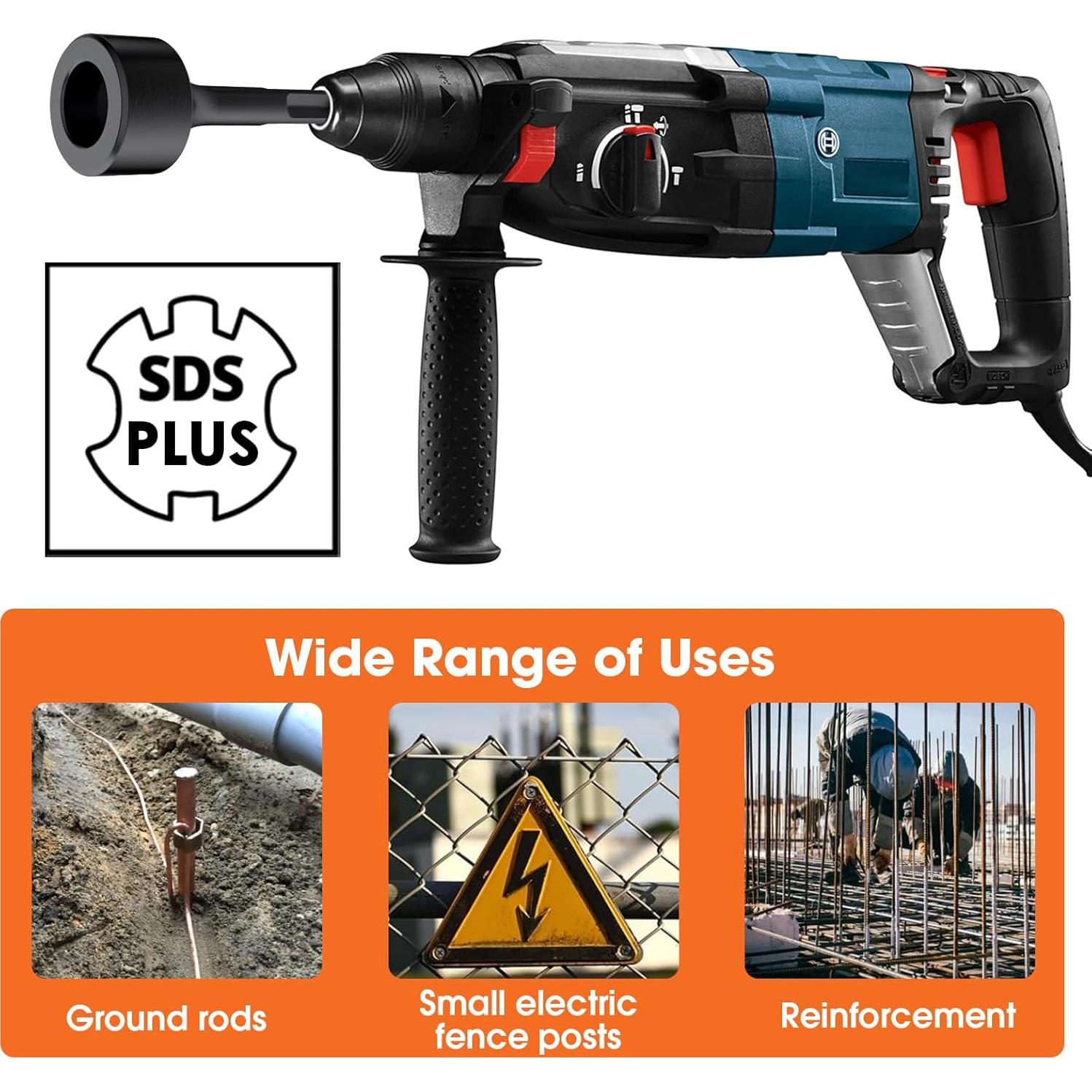 Adaptador Conductor Varilla Tierra Dolenor SDS Plus 7.94 cm