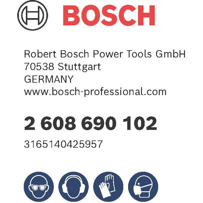 Cincel de Espada Bosch 2608690102 SDS-Plus 25cm x 60mm