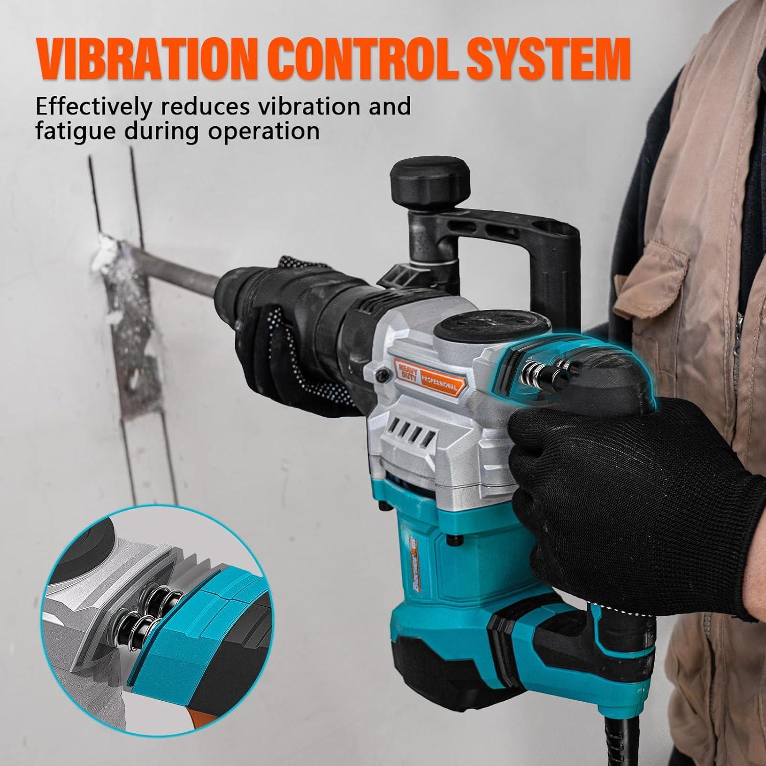 Martillo Demoledor Eléctrico Berserker 1300W 7.26kg SDS-Max