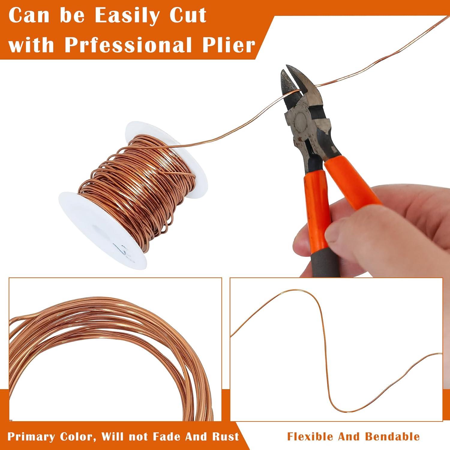 Alambre de Cobre 16 Gauge 20m para Manualidades y Jardinería