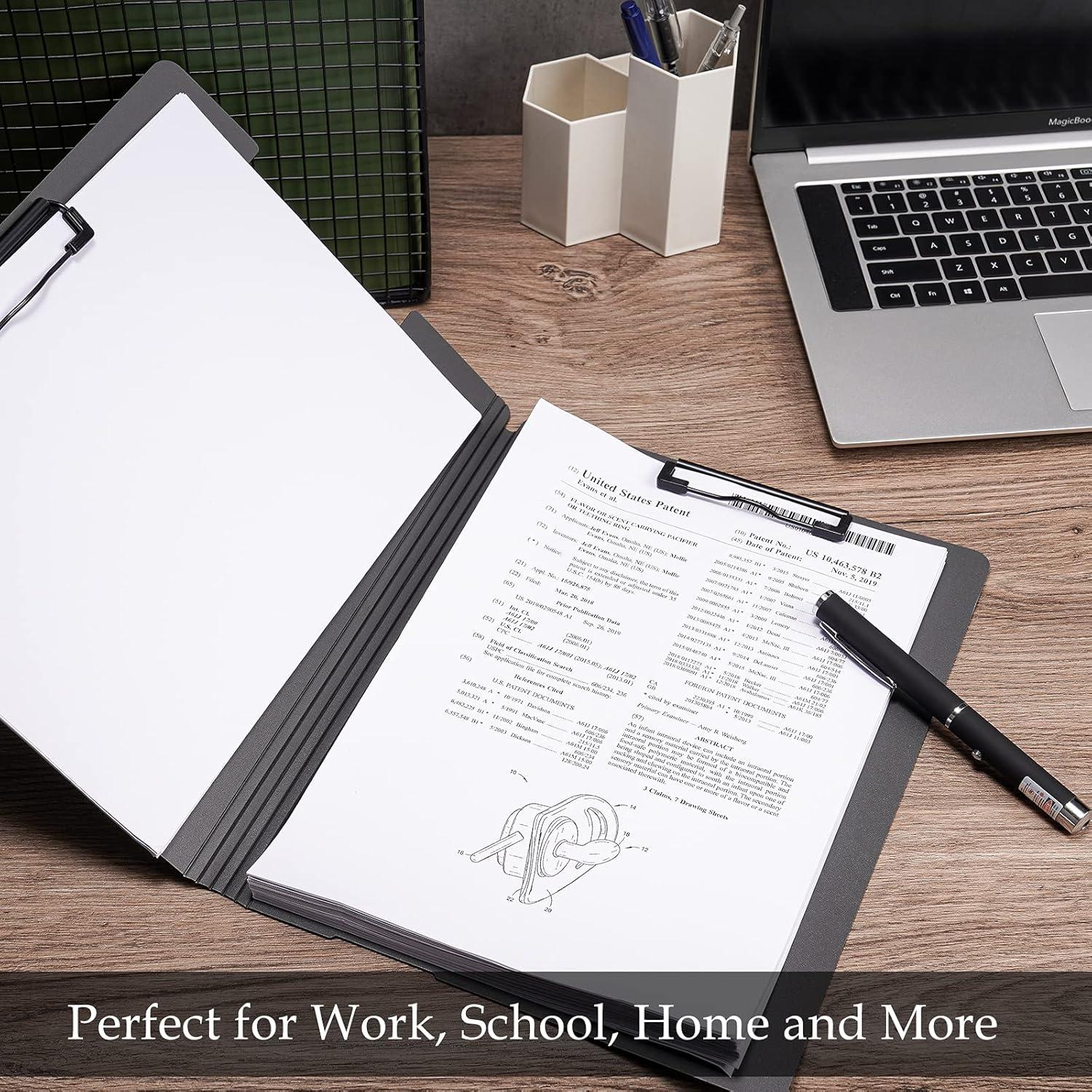 Clipboard Plegable A4 Tomorotec Negro con Soporte para Bolígrafo