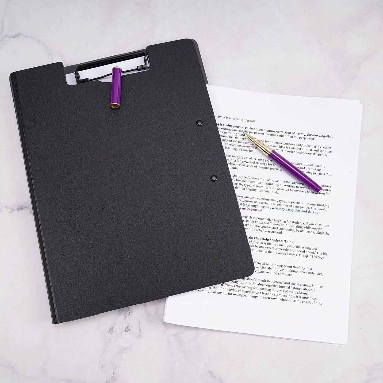 Clipboard Plegable A4 Tomorotec Negro con Soporte para Bolígrafo