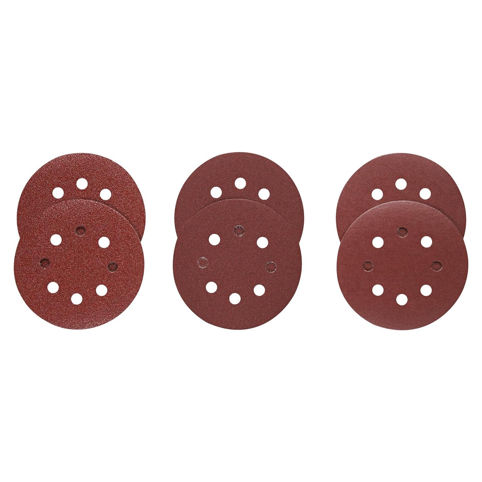 Discos de Lijado Bosch SR5R000 5" 6 Piezas 8 Agujeros