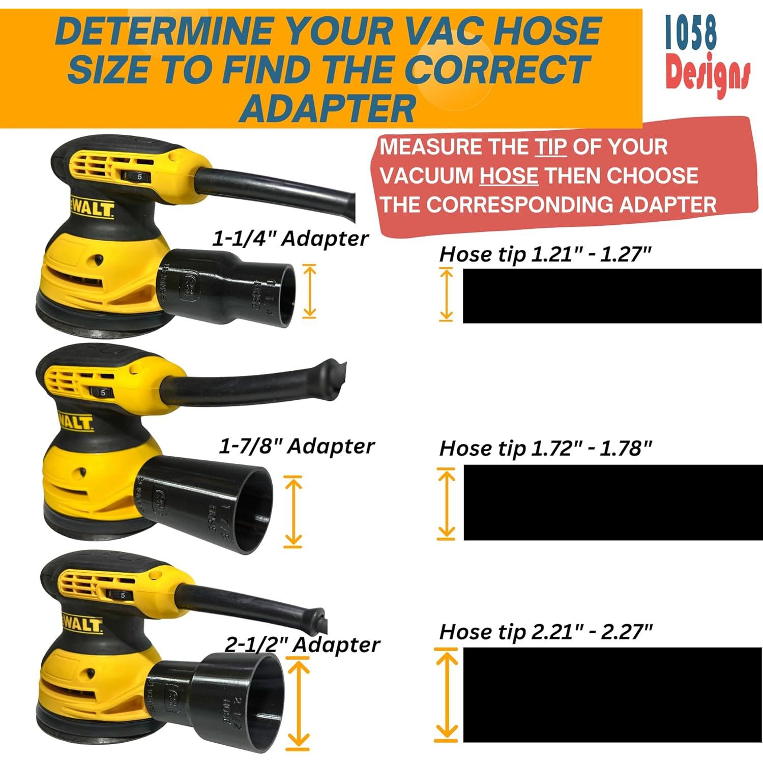 Adaptador de Vacío 1058 Designs para Lijadoras DeWalt y Craftsman