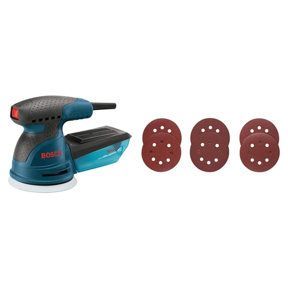 Lijadora de Palma Bosch ROS20VSK - 2.5 Amperios 125 mm con 6 Discos