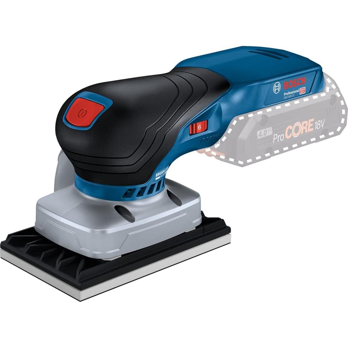 Lijadora Orbital Inalámbrica Bosch Profesional 18V GSS 18V-13