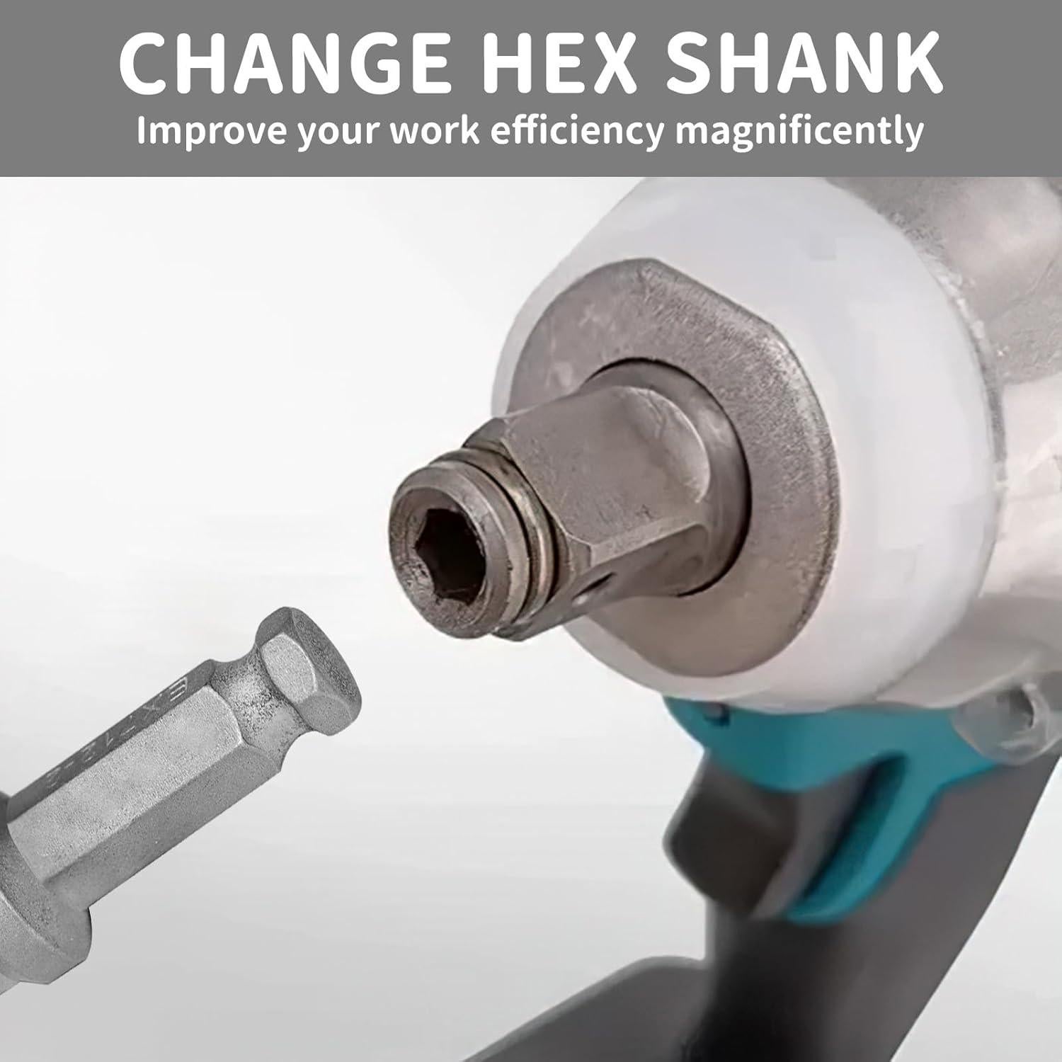 Adaptador de enchufe cuadrado Lrcipru 7/16 a 1/2, 2"