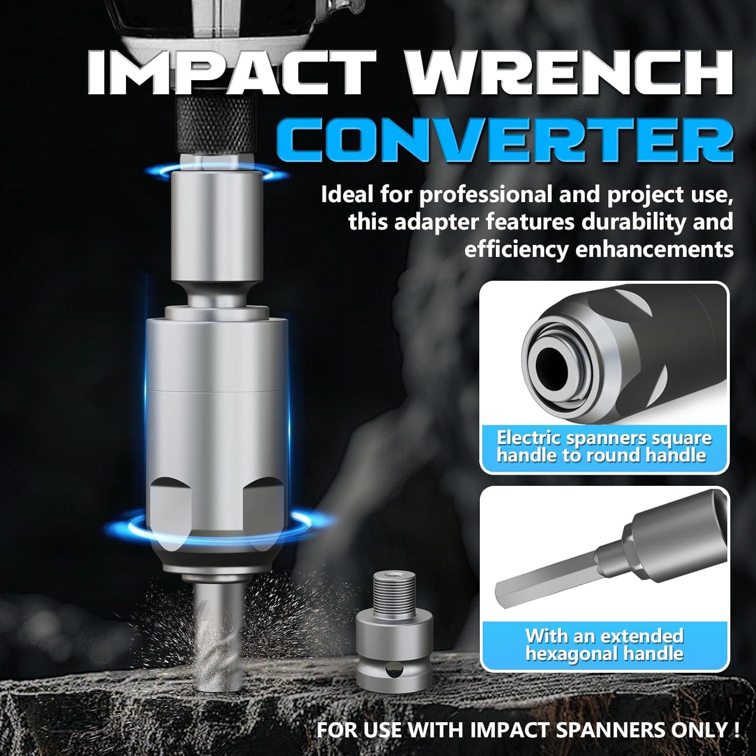 Adaptador GSTK de Cuadrado a Redondo con 4 Brocas