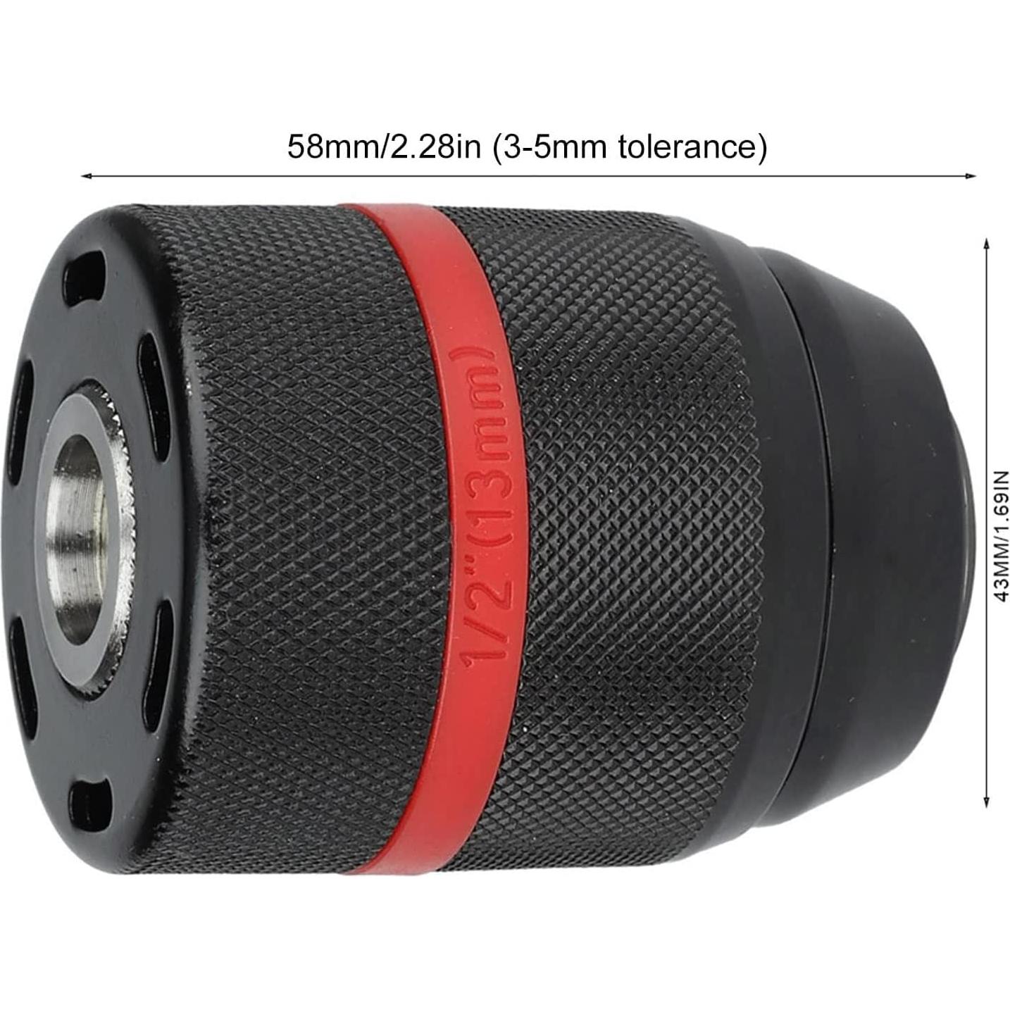 Mandril sin llave AOMUCH 1/2" 1.5-13 mm para taladro