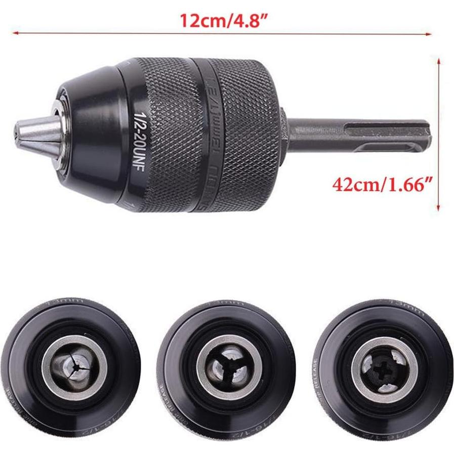 Adaptador de Broca Sin Llave Yakamoz 2-13mm SDS Plus Metal