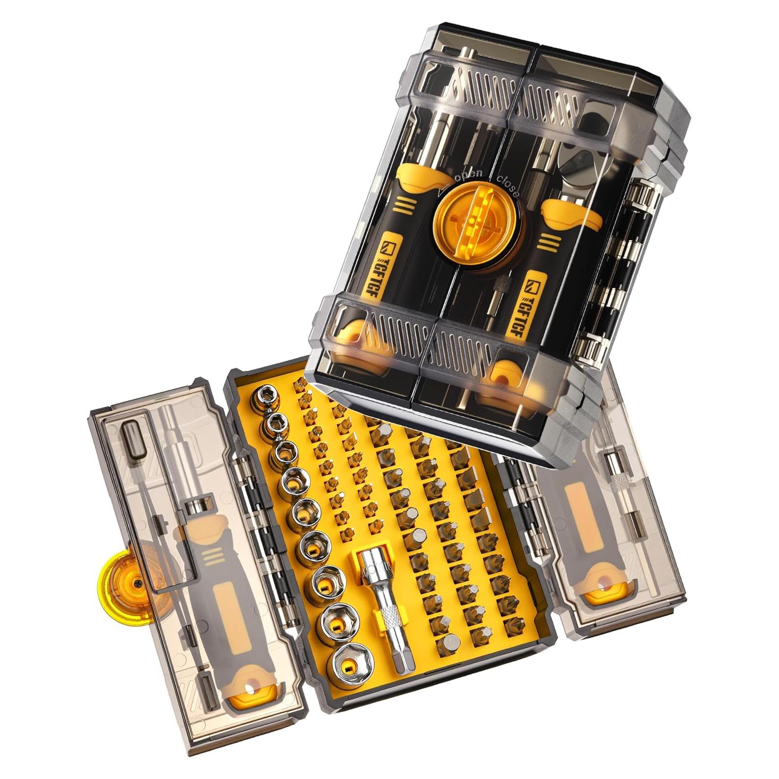 Juego de Destornilladores y Llaves de Carraca 78 PCS TGFTGF