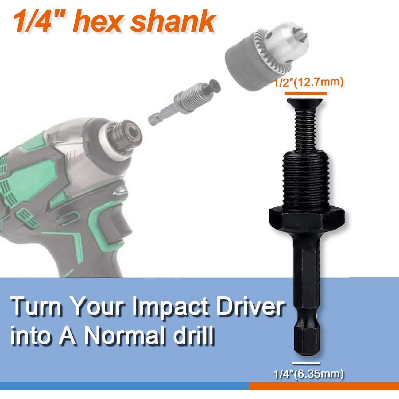 Adaptador de Chuck de Taladro Ganyee 1.5-13mm con Mango SDS-Plus