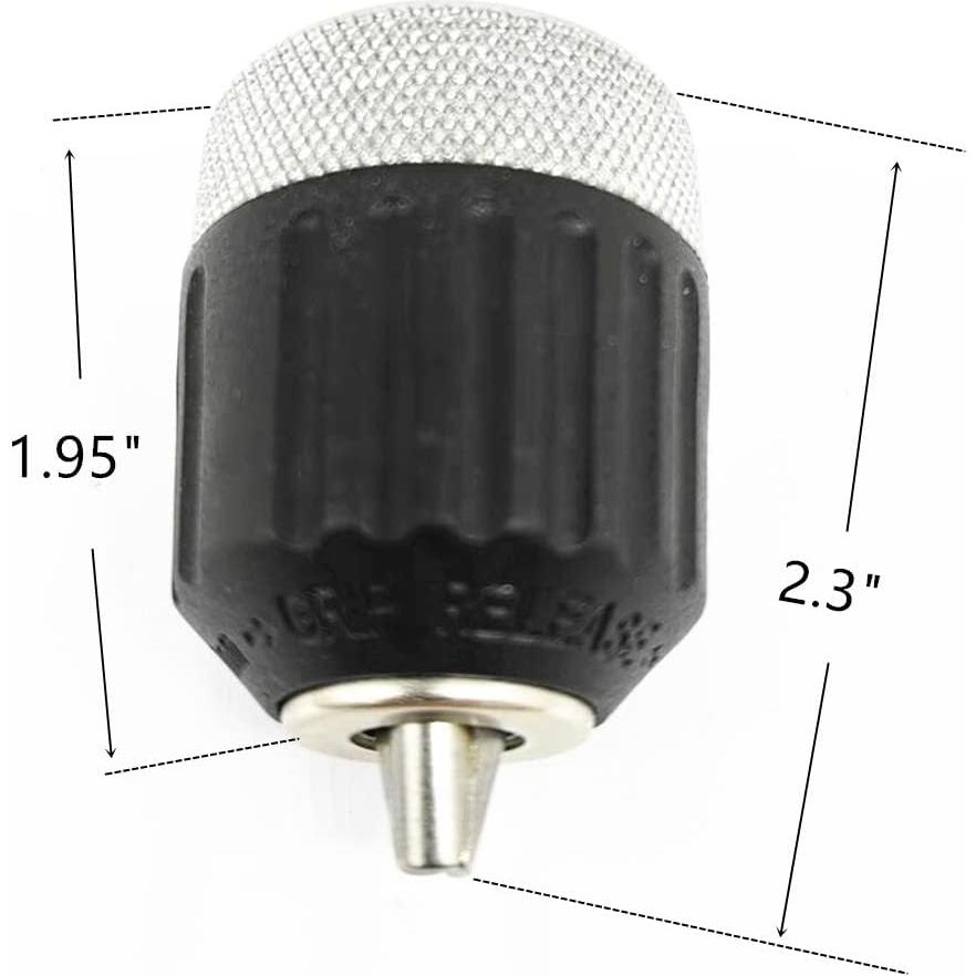 Adaptador Chuck Sin Llave 9.65mm KIMGU para Taladro