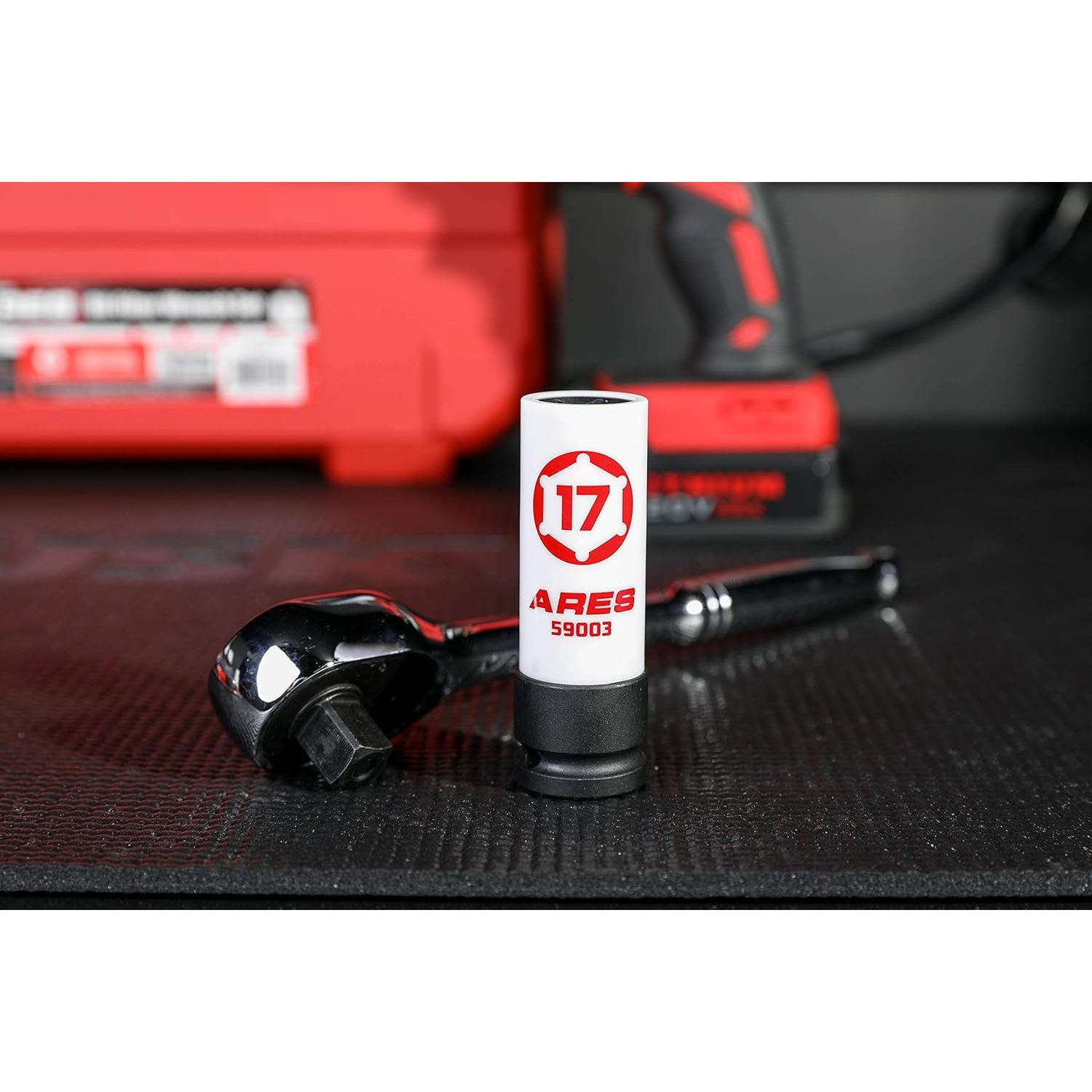 Dado para Tuercas 17mm ARES 59003 con Funda Protectora