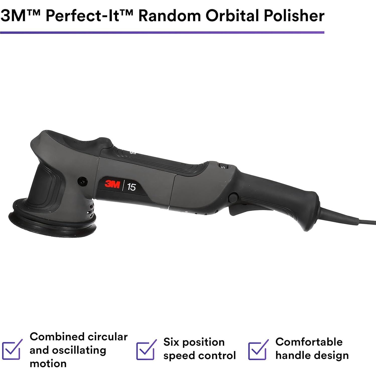 Pulidora Orbital Aleatoria 3M Perfect-It 15mm 34100 120V